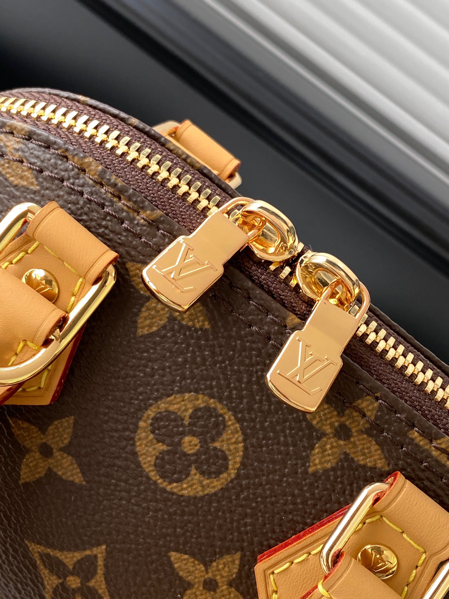 Louis Vuitton Nano Alma Handbag in Monogram Dune Canvas - Image 7
