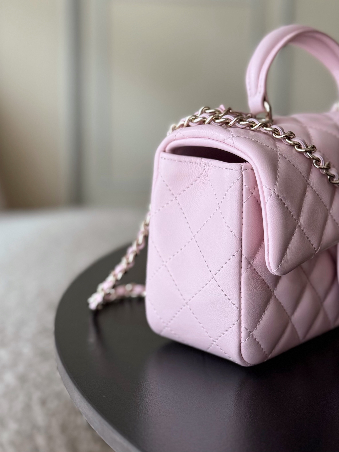 Chanel 21K Mini Classic Flap Top Handle Bag AS2431 - Image 7
