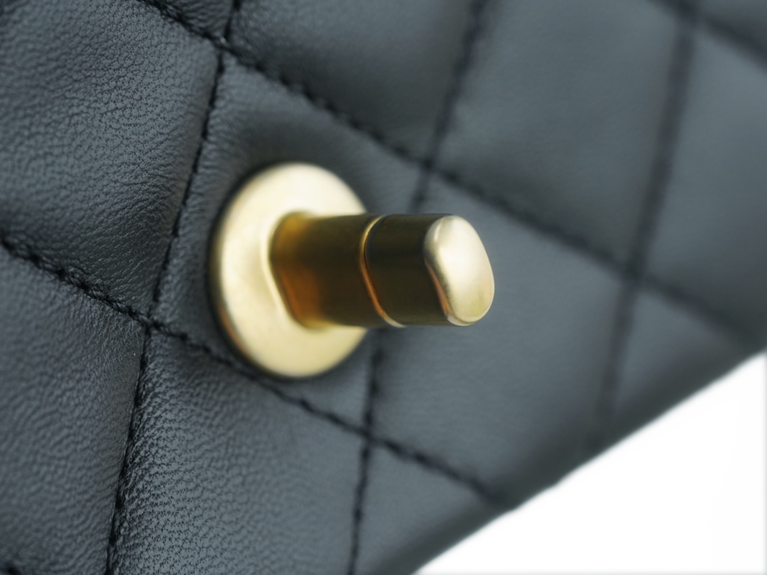 Mini Lambskin Shoulder Bag with Adjustable Metal Ball Strap - Image 7