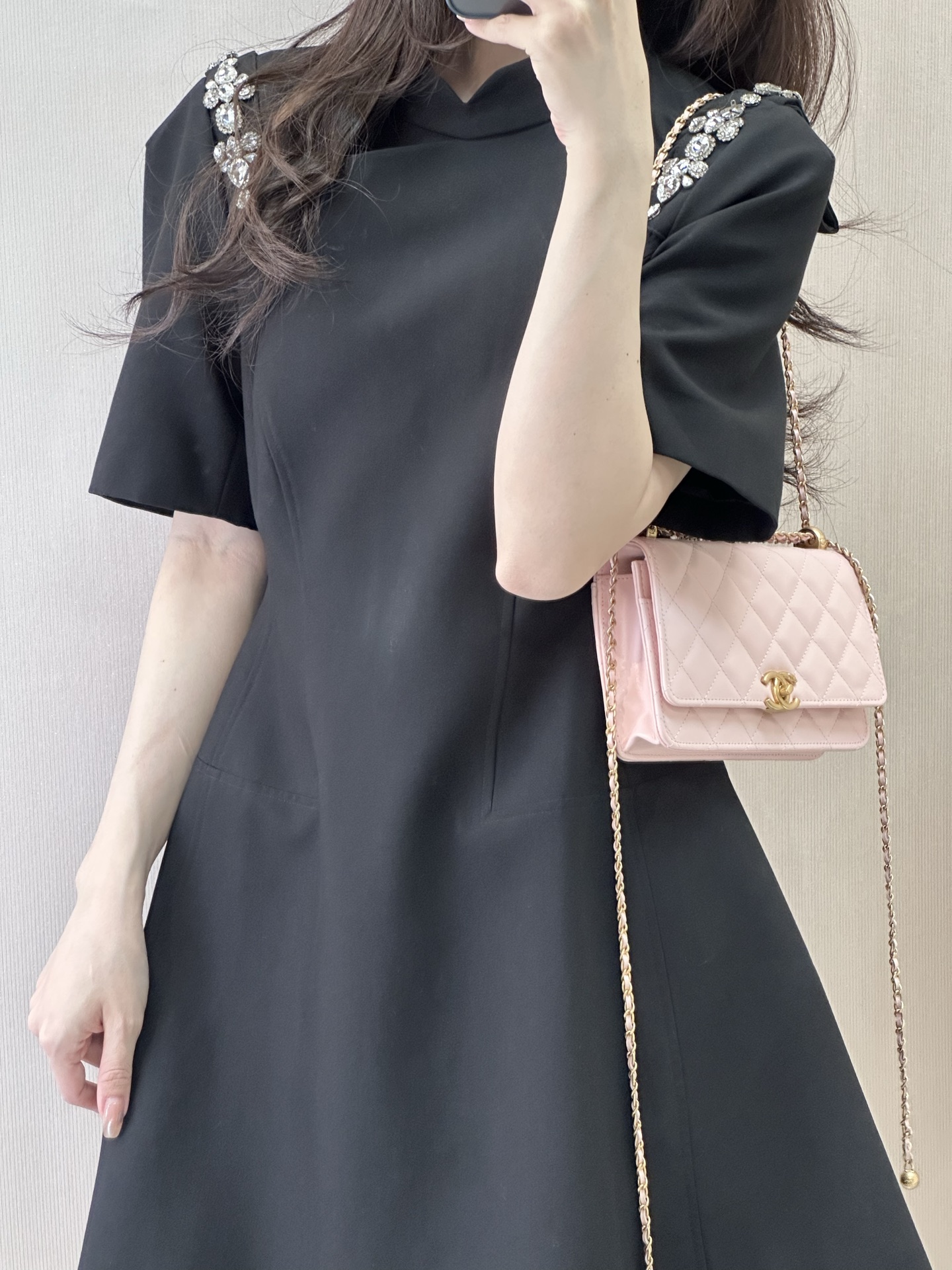 Leather WOC Chain Crossbody Bag - Image 7
