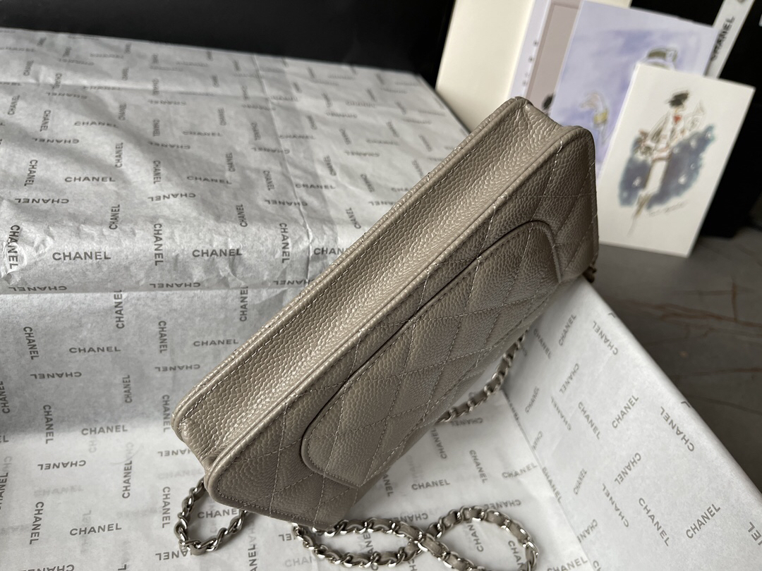Chanel CF WOC Black Caviar Leather Chain Bag - Image 7