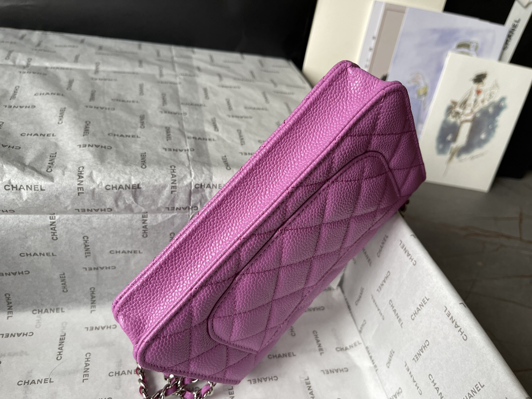 Chanel CF WOC Black Caviar Chain Wallet - Image 7