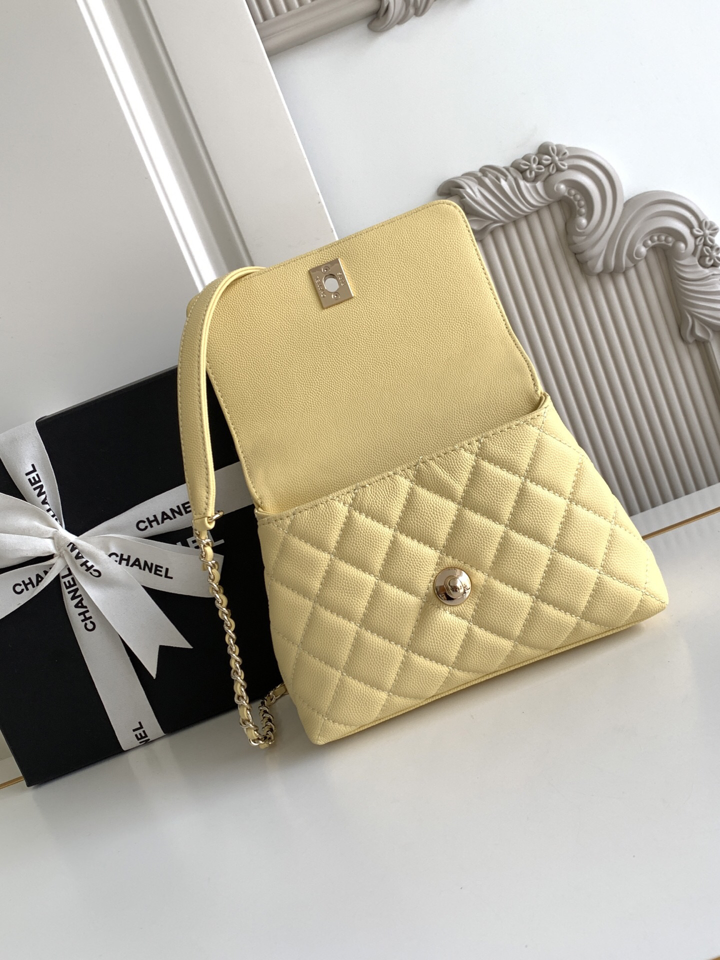 Chanel Coco Handle AS2215 Small Top Handle Bag - Image 7