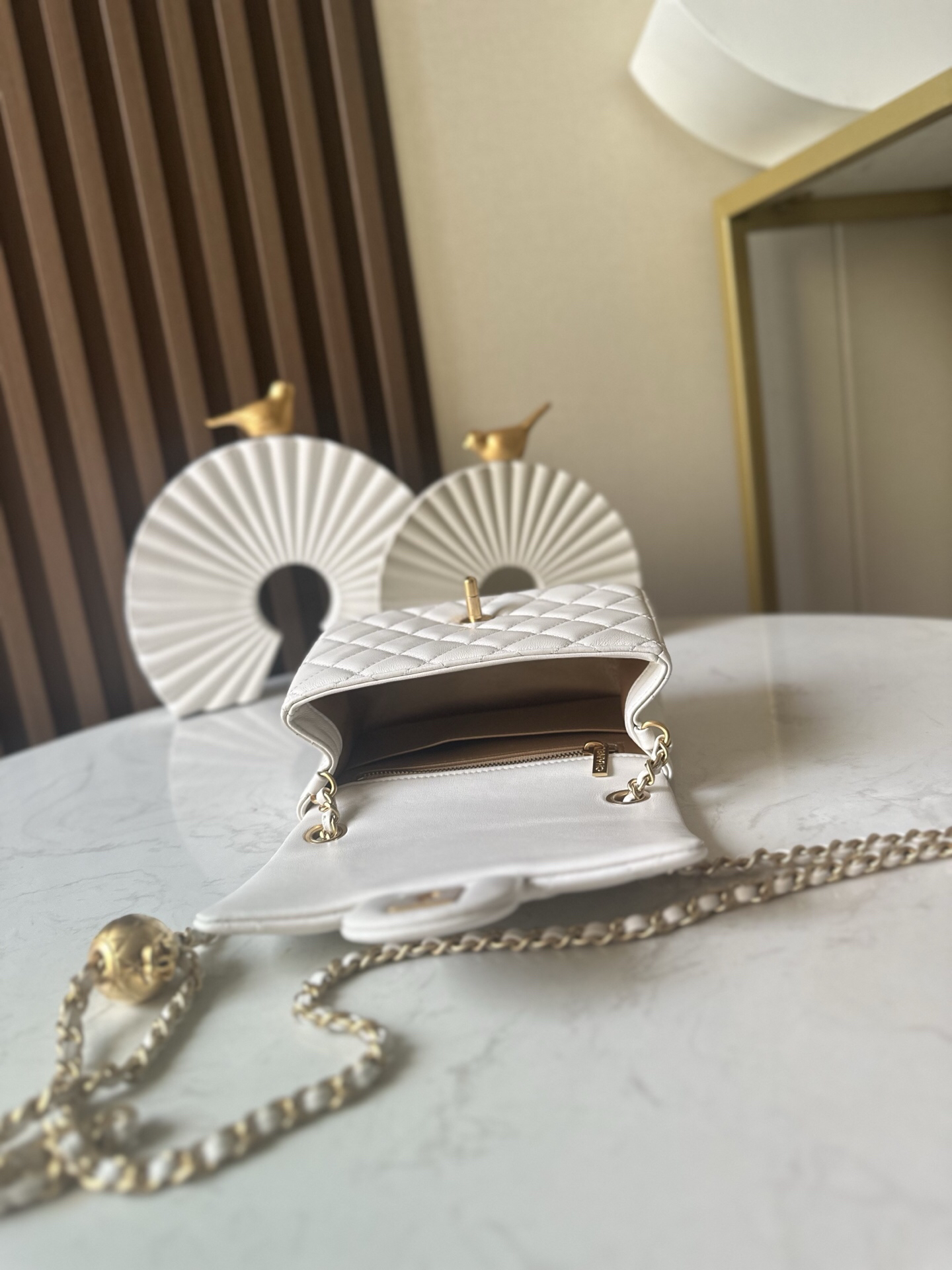 Chanel CF Mini Flap Bag with Gold Ball - Image 7