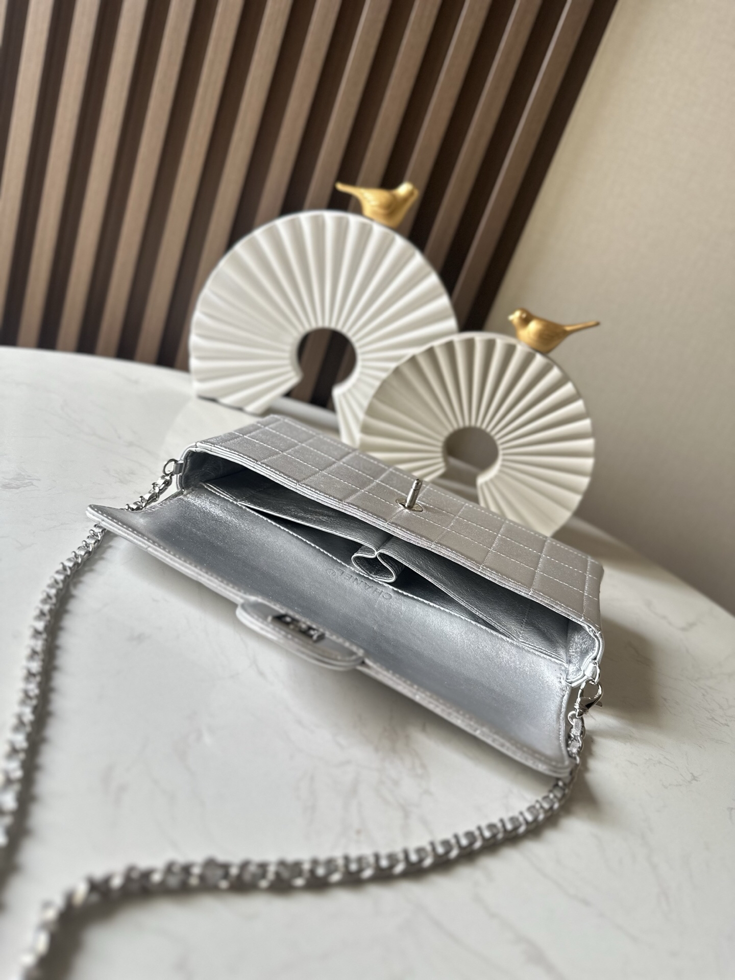 Chanel Vintage Lambskin Quilted Underarm Shoulder Bag - Image 7