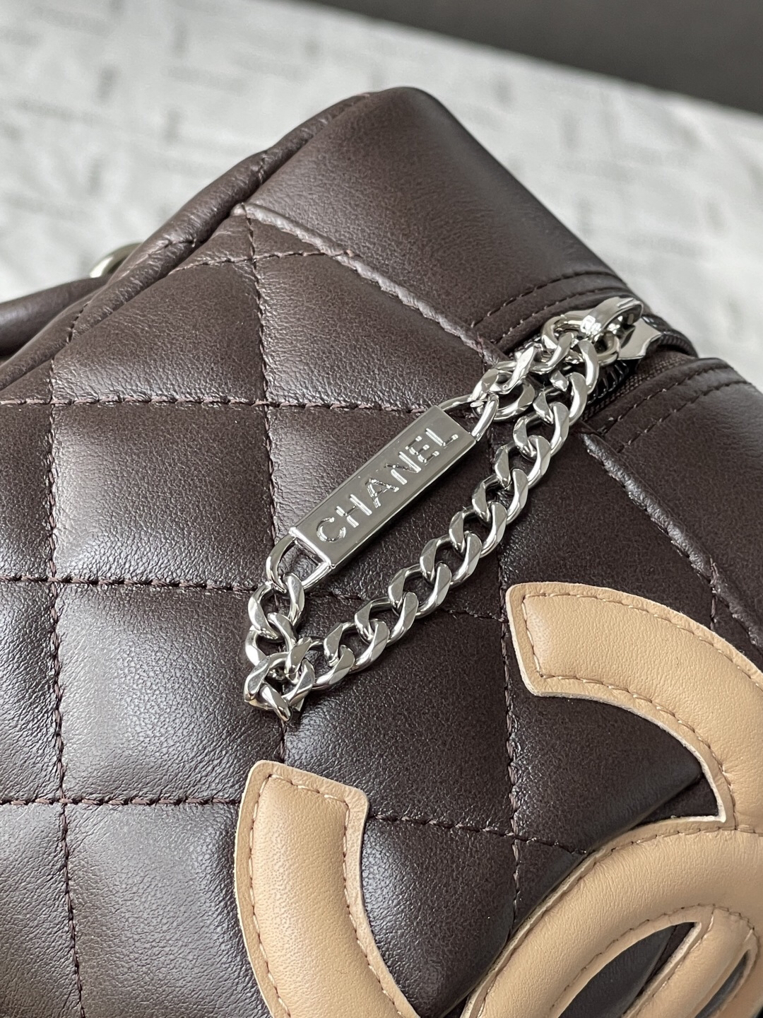 Chanel Black and White Panda Bowling Bag - Image 7