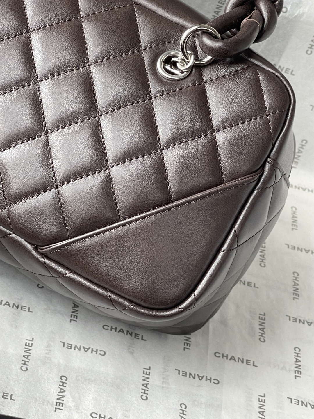 Chanel Black and White Panda Bowling Pillow Bag - Image 7