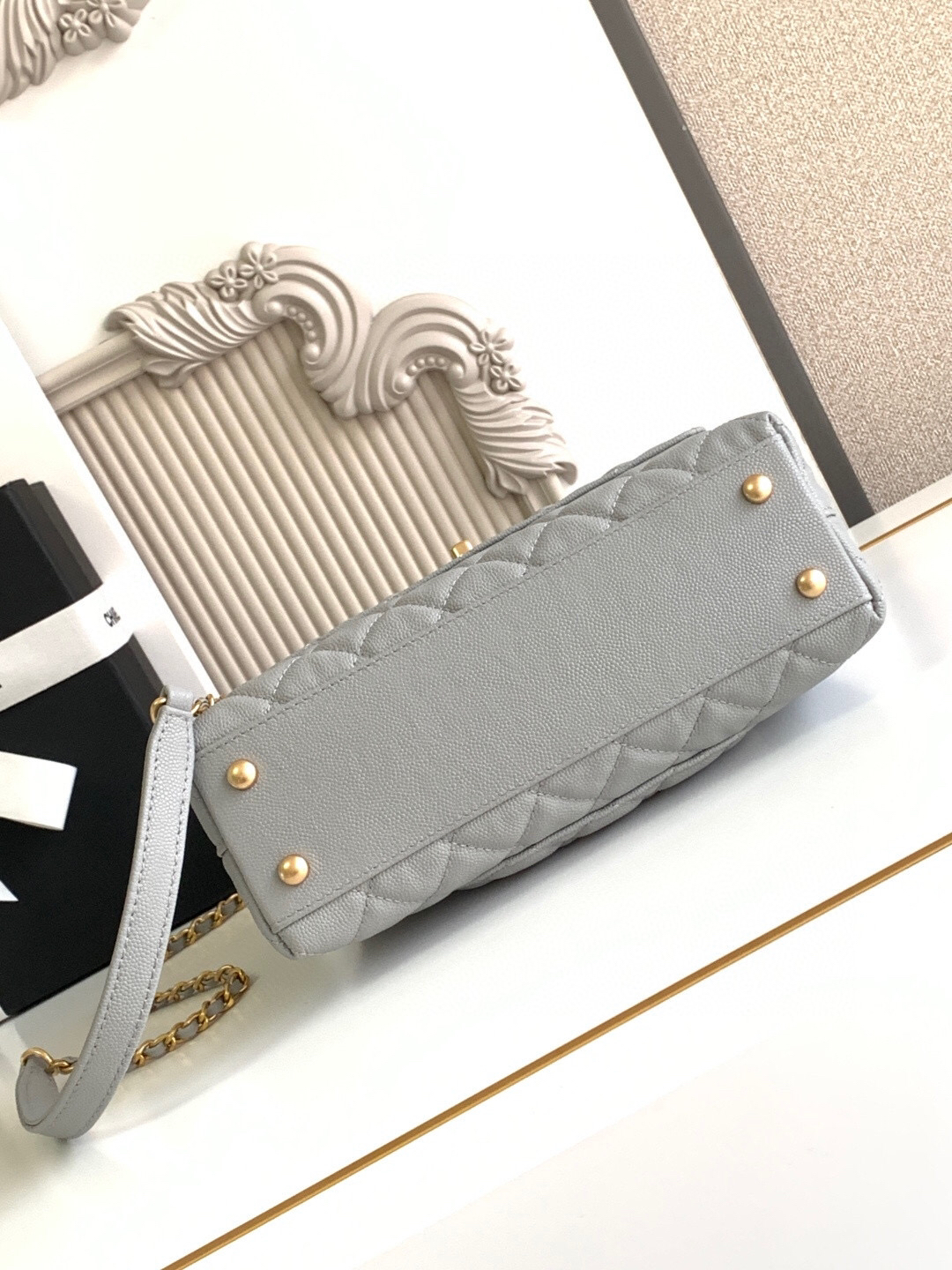 Chanel Coco Handle Classic Leather Top-Handle Bag - Image 7