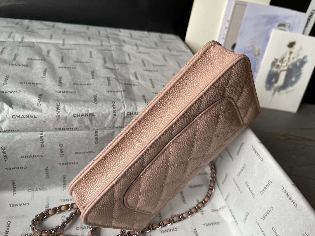 Chanel Classic Flap Wallet on Chain in Black Caviar Leather - Image 7