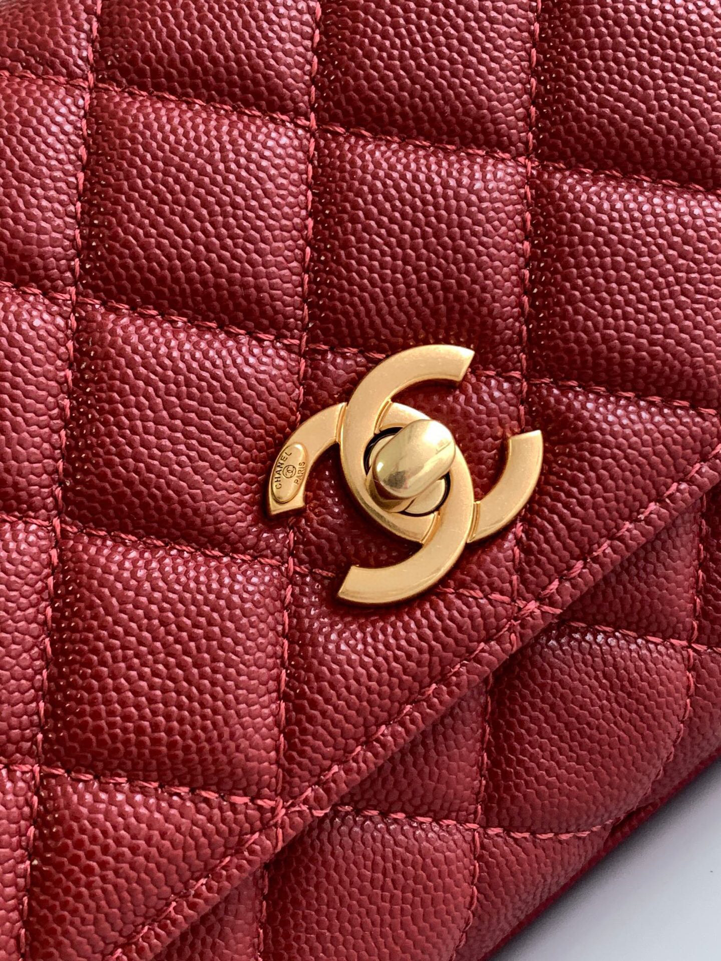 Chanel Coco Handle Mini Top-Handle Handbag AS2215 - Image 7