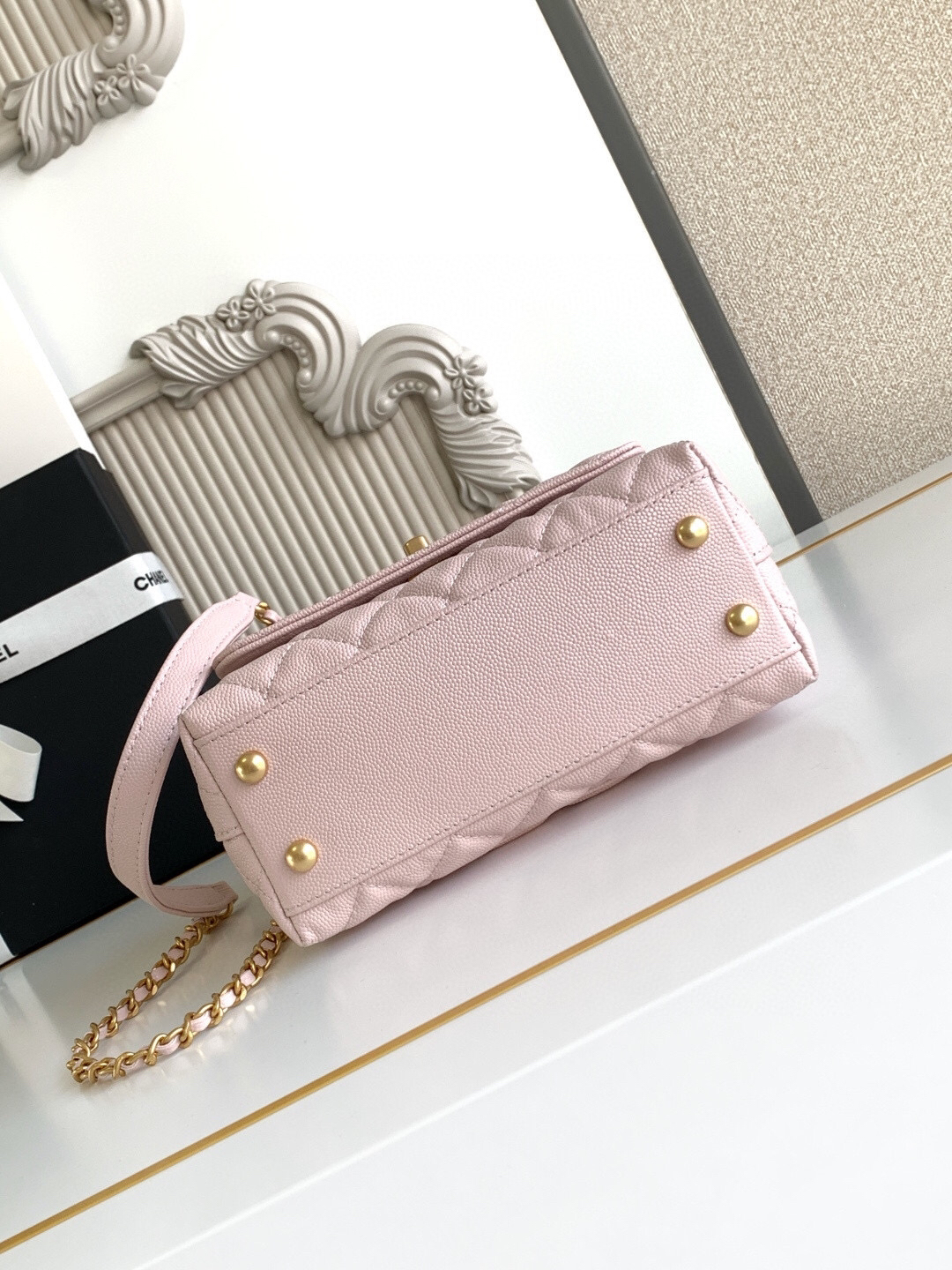 Chanel Coco Handle Mini Top-Handle Bag AS2215 - Image 7