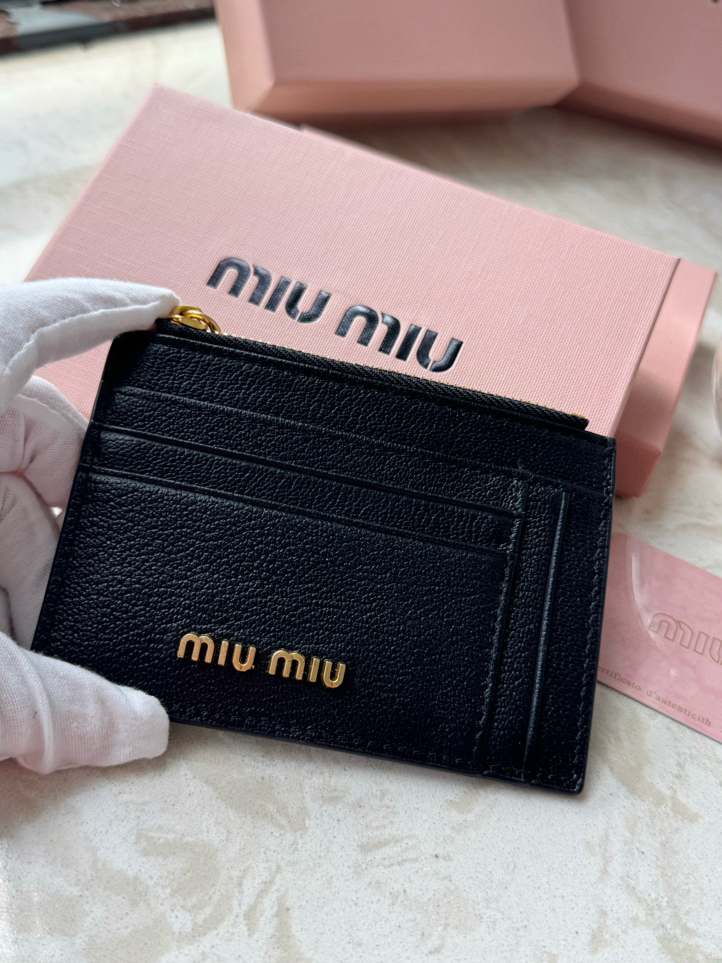 Miu Miu Leather Slim Wallet - Image 7