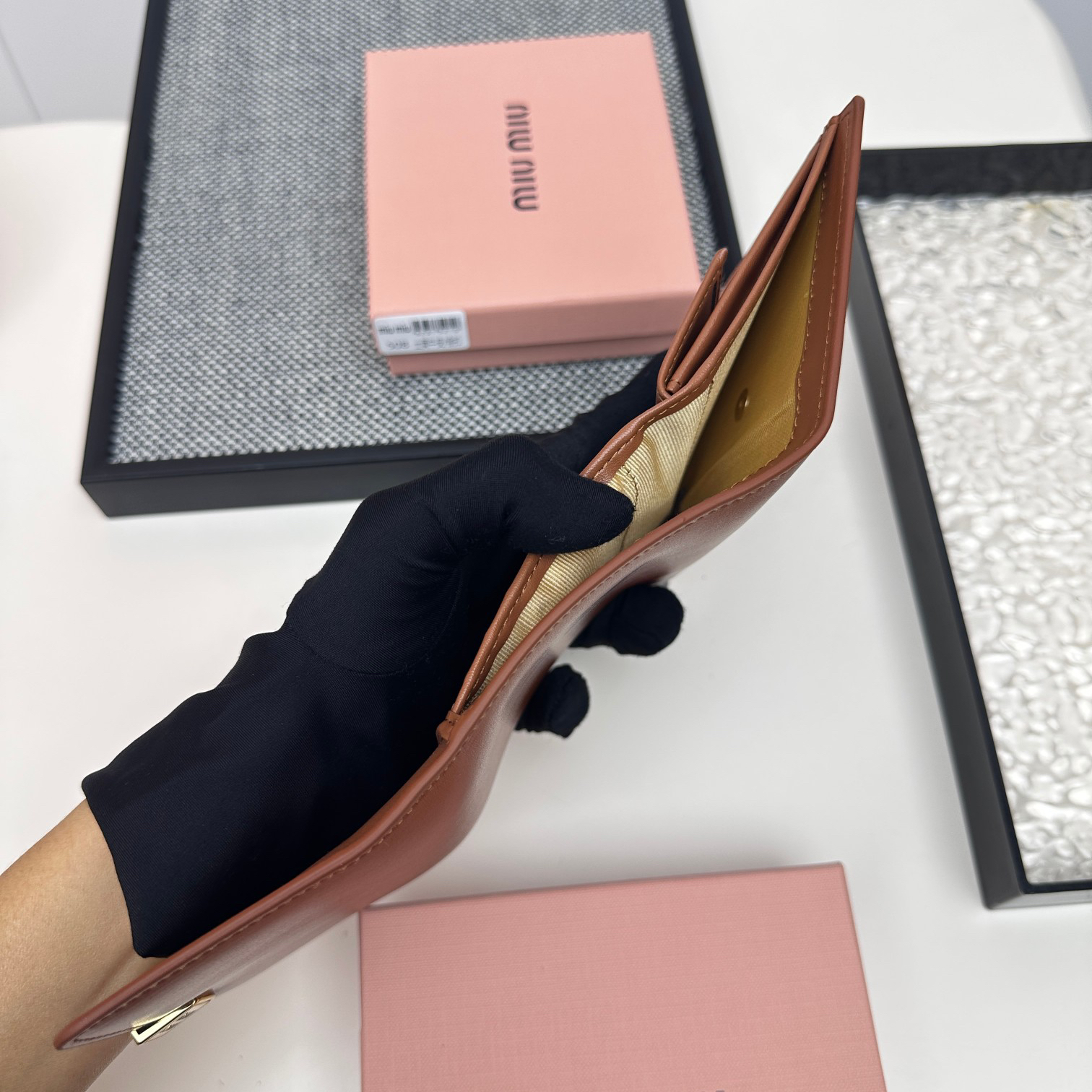 Miu Miu Leather Coin Purse and Card Holder - Image 7