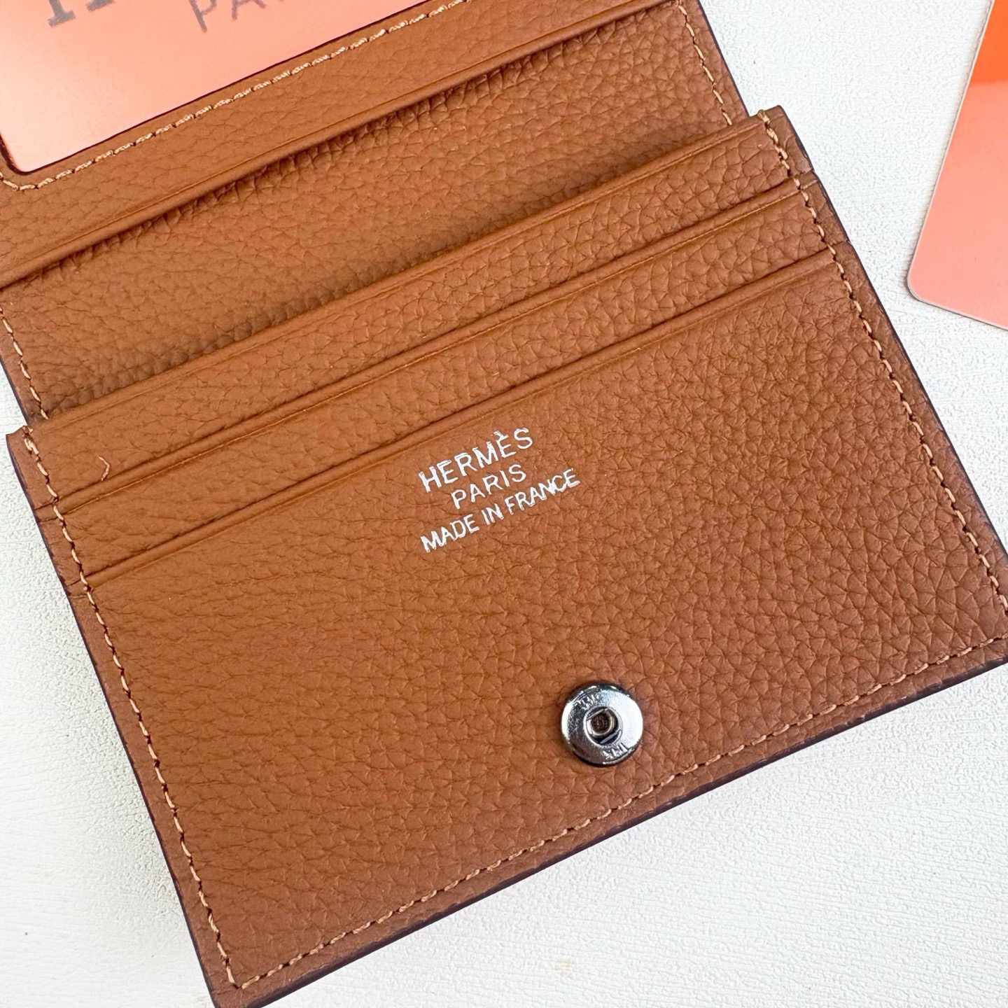 Hermès Togo Leather Card Holder - Image 7