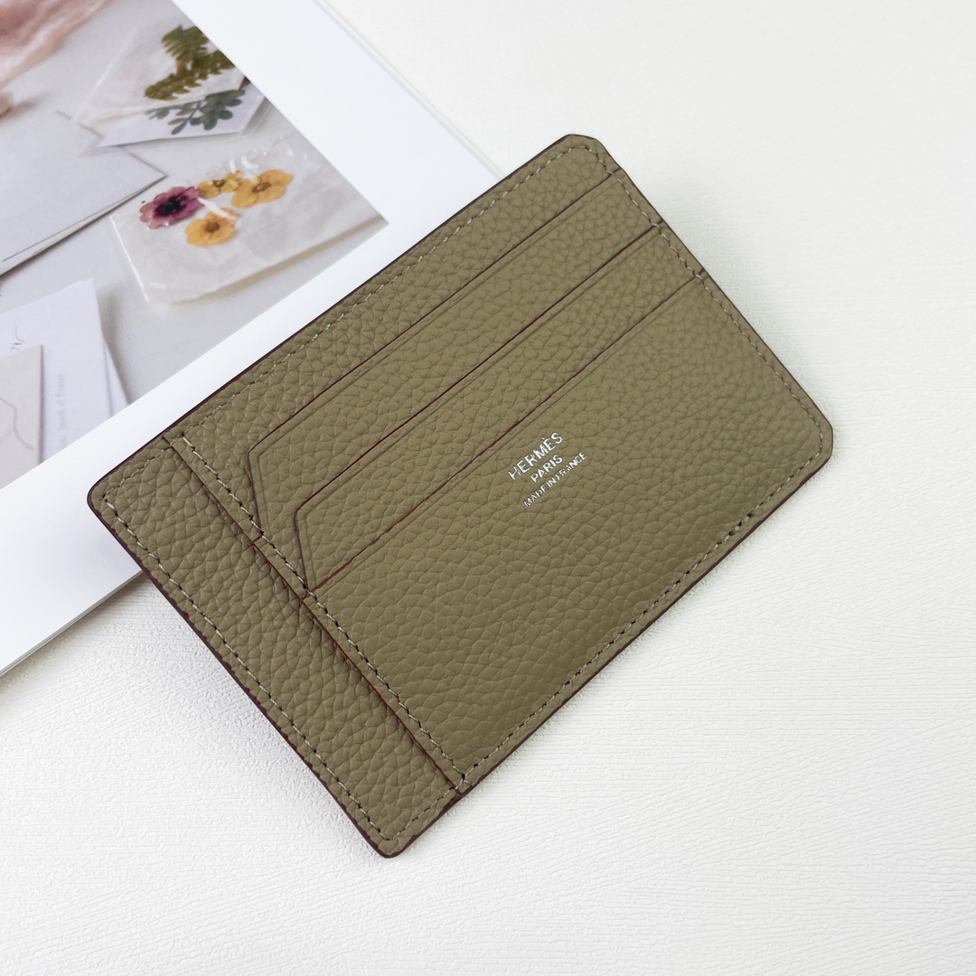 Hermes City 8CC Card Holder in Togo Calf Leather - Image 7