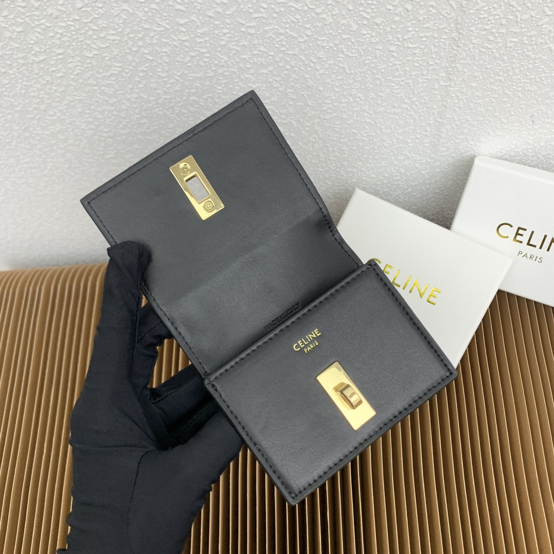 Celine Triomphe 16 Leather Card Holder - Image 7