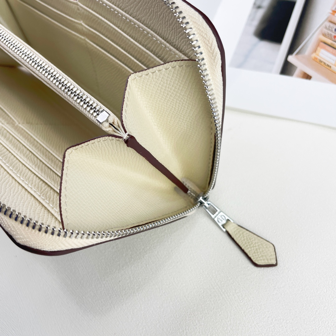 Hermes Silkin Classic Zipper Wallet - Image 7