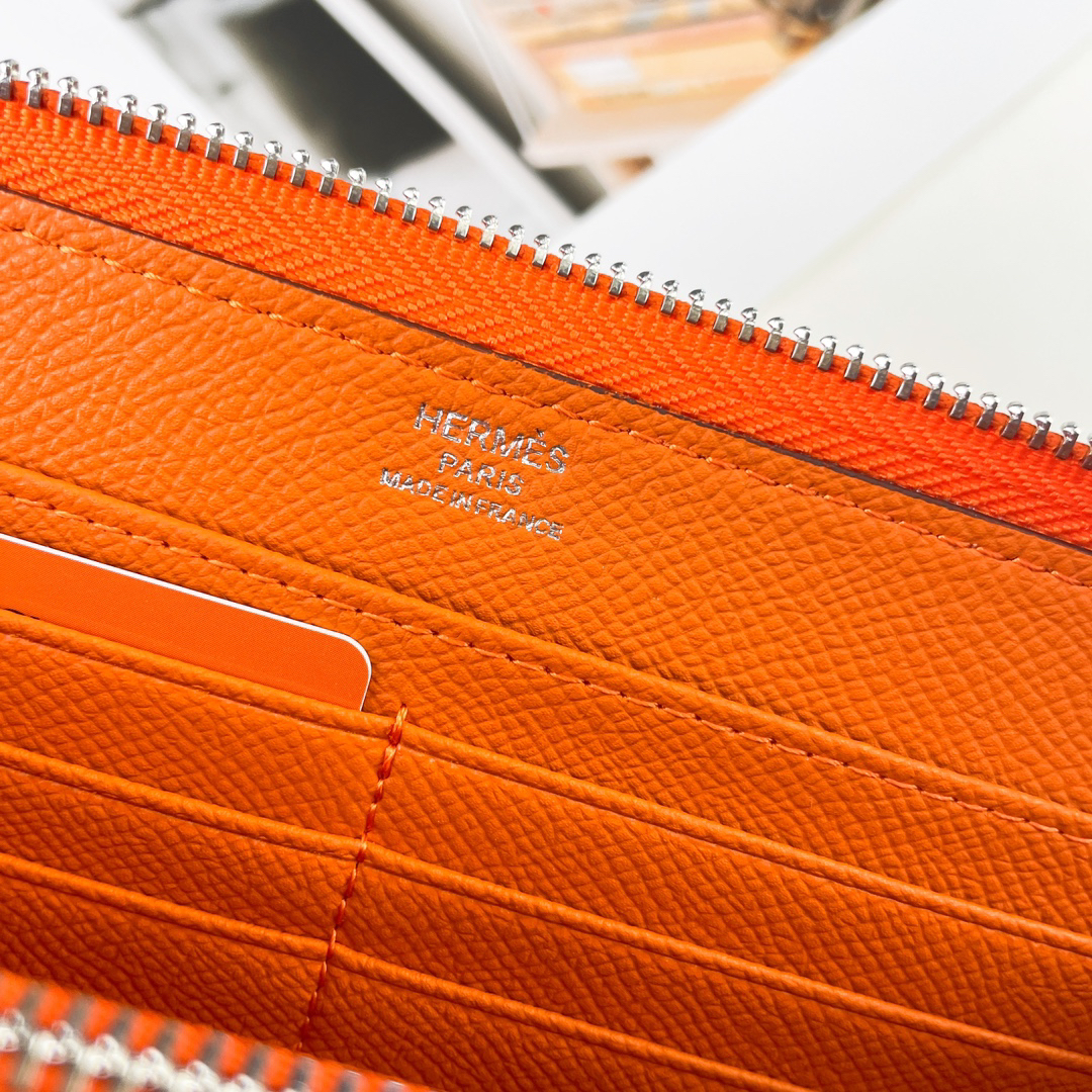 Hermes Silk'in Classic Zip Wallet - Image 7