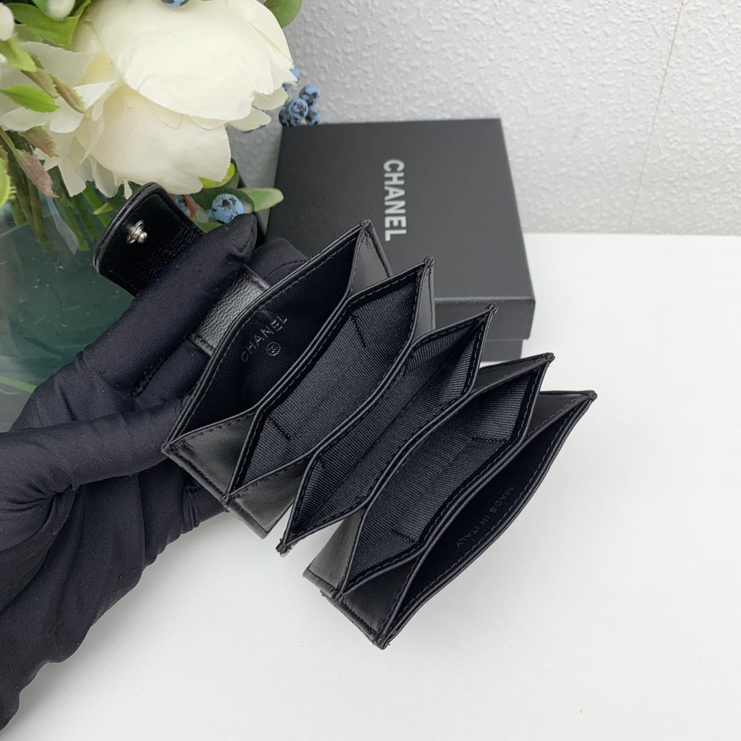 CHANEL AP1081 Large Quilted Goatskin Tri-Fold Wallet - Image 7