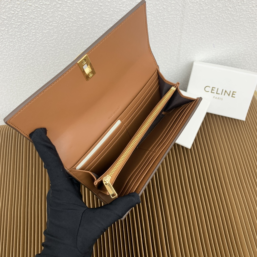 Triomphe 16 Cowhide Leather Wallet - Image 7