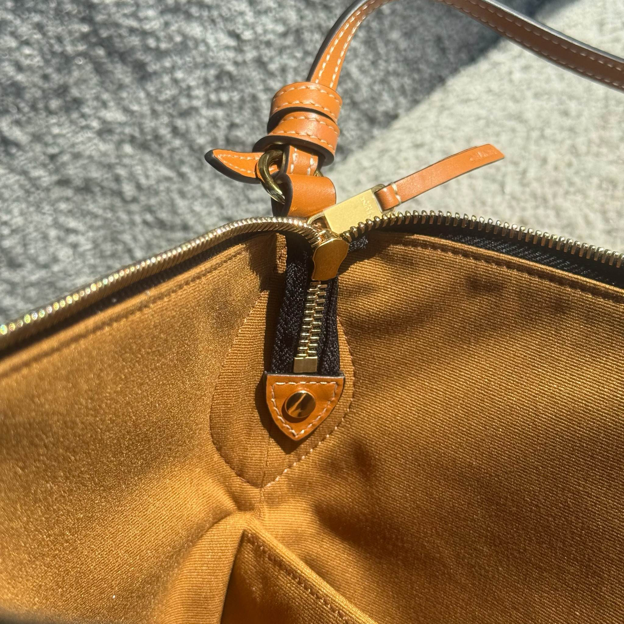 Celine Logo-Print Double-Zip Shoulder Bag - Image 7