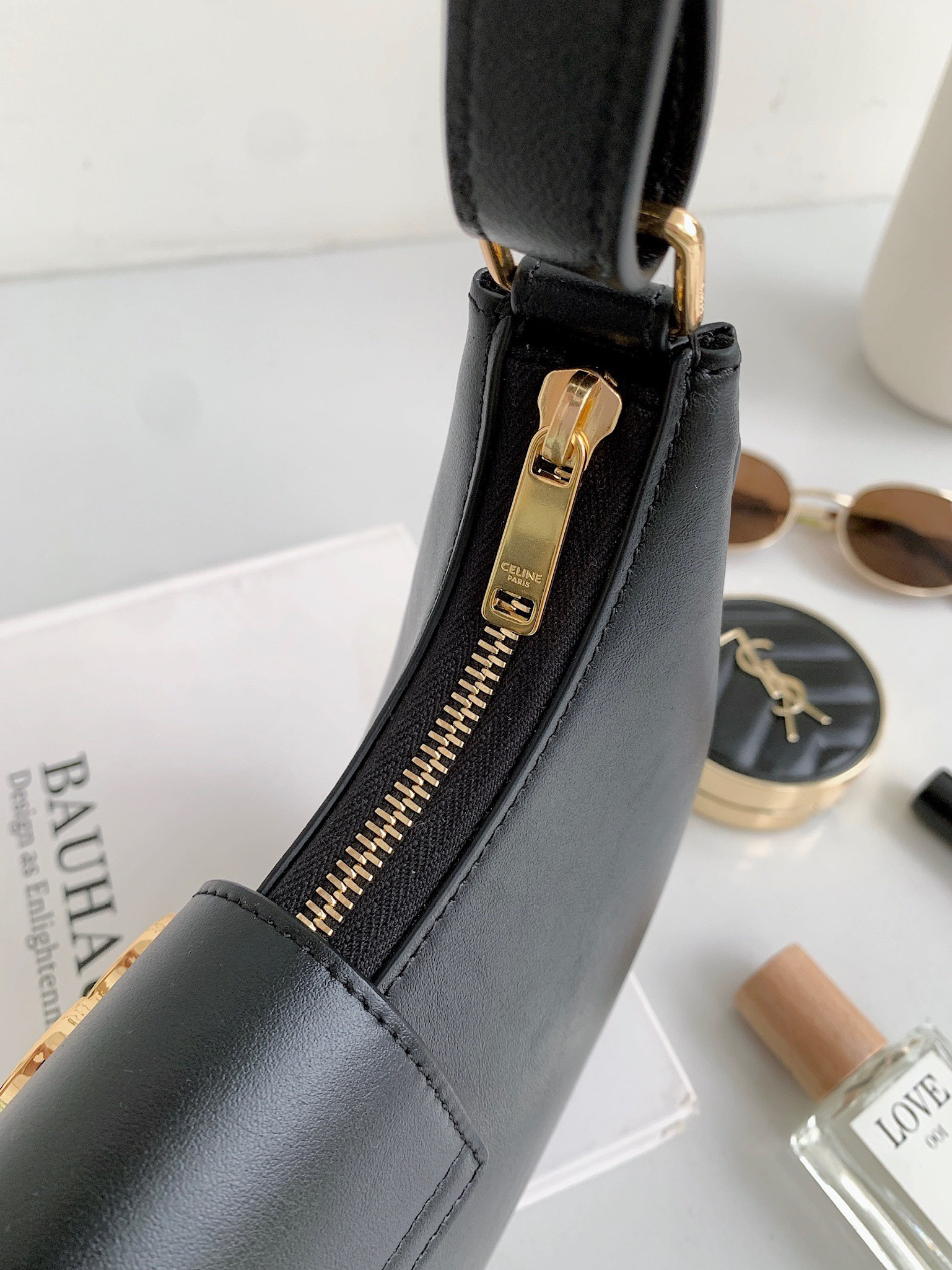Celine Ava Triomphe Smooth Calfskin Shoulder Bag - Image 7
