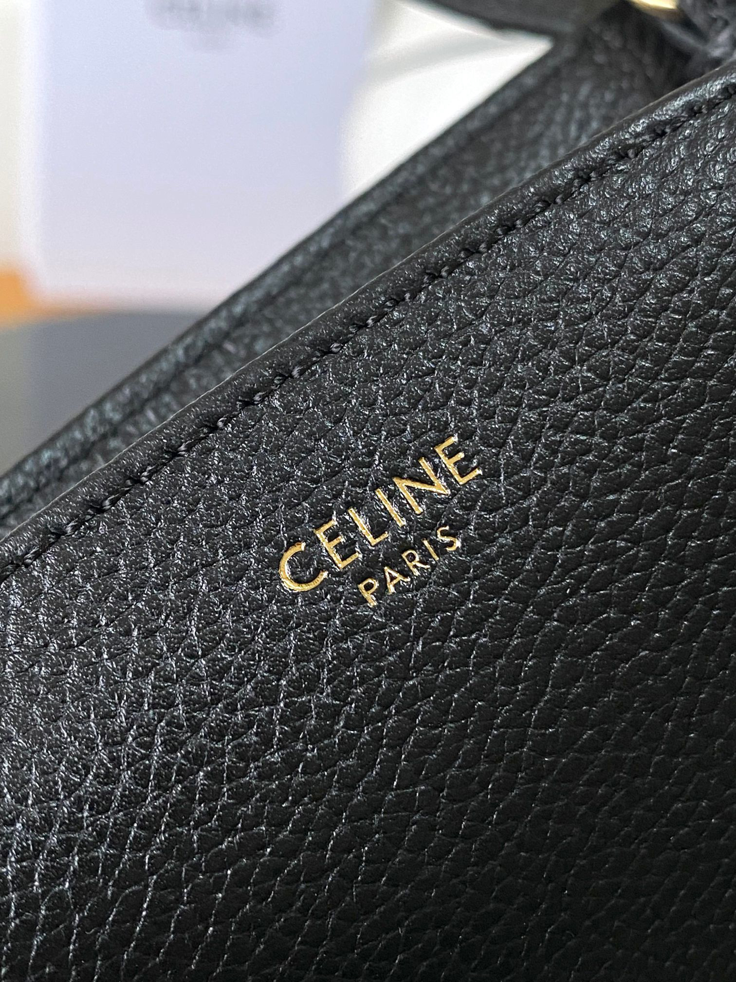 Celine Mini Cabas Anais Grained Calfskin Bag - Image 7