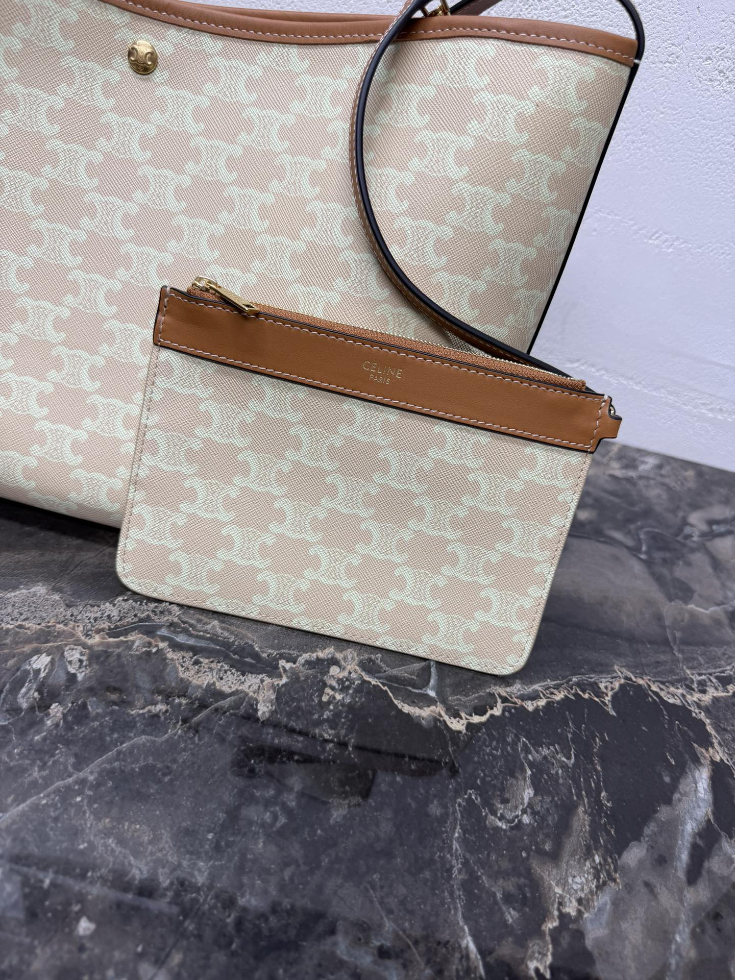 Celine Soft Logo-Print Handbag - Image 7