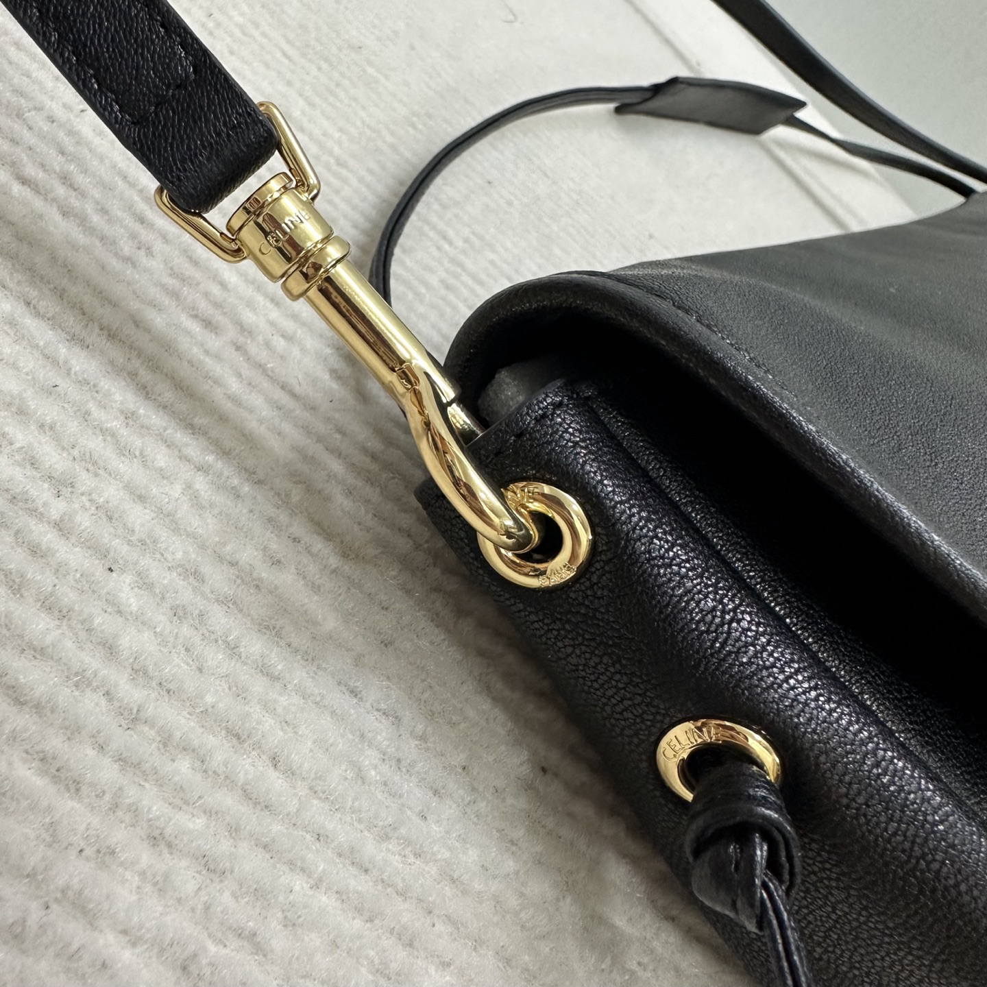 Celine Soft Triome Half Moon Bag - Image 7