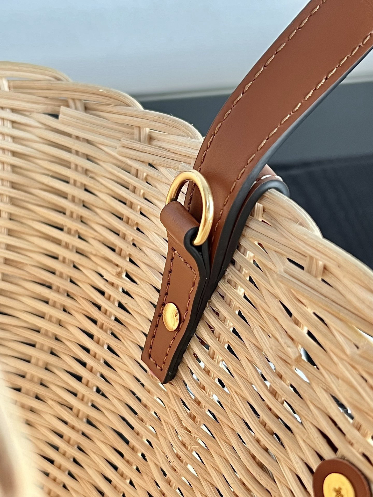 TEEN COUFFIN Woven Rattan Handbag - Image 7