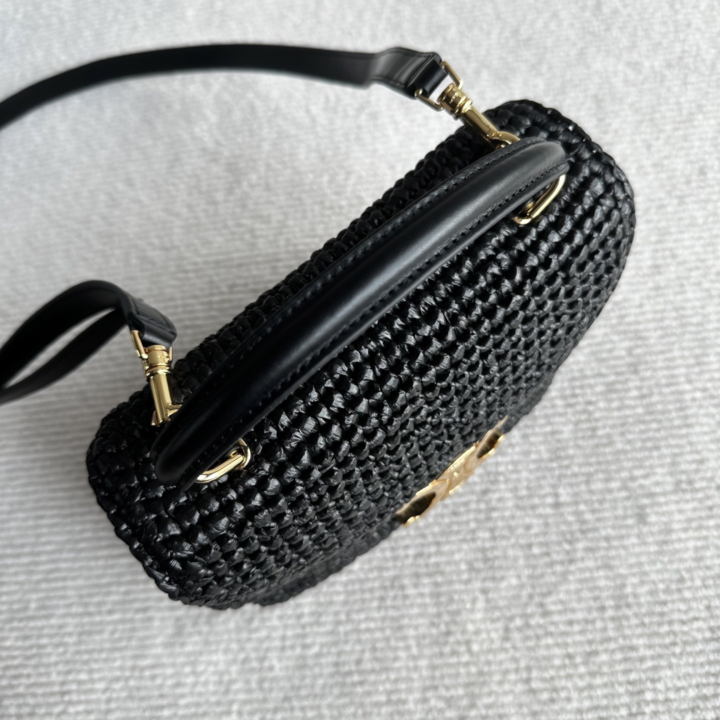 CELINE Teen Nino Woven Crossbody Bag - Image 7
