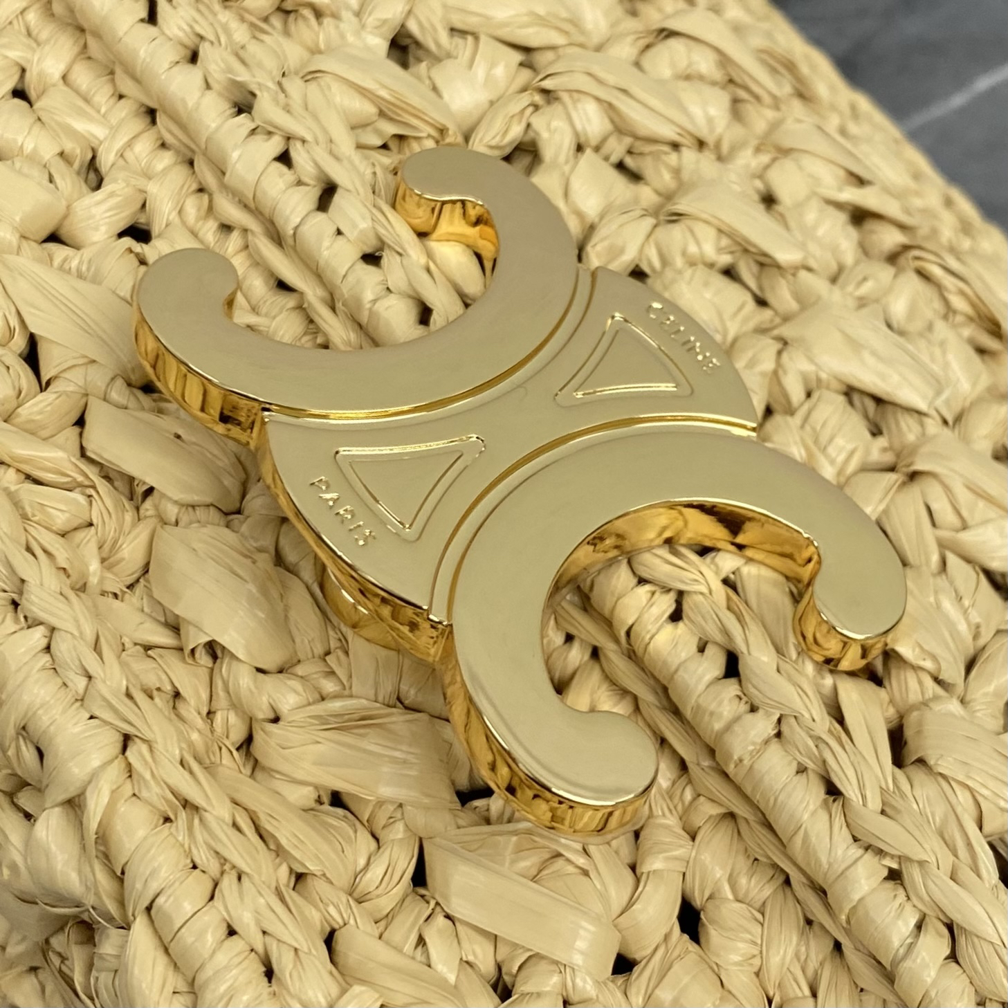 CELINE Teen Lola Small Raffia Handbag - Image 7