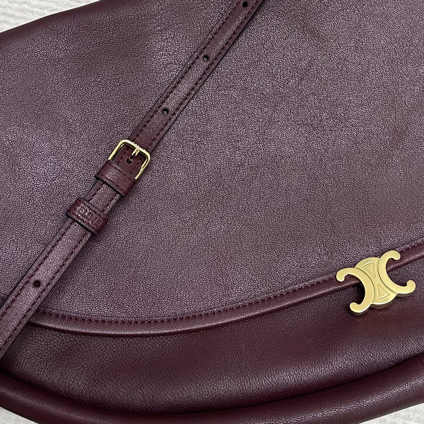 Celine Soft Triomphe Half Moon Bag - Image 7