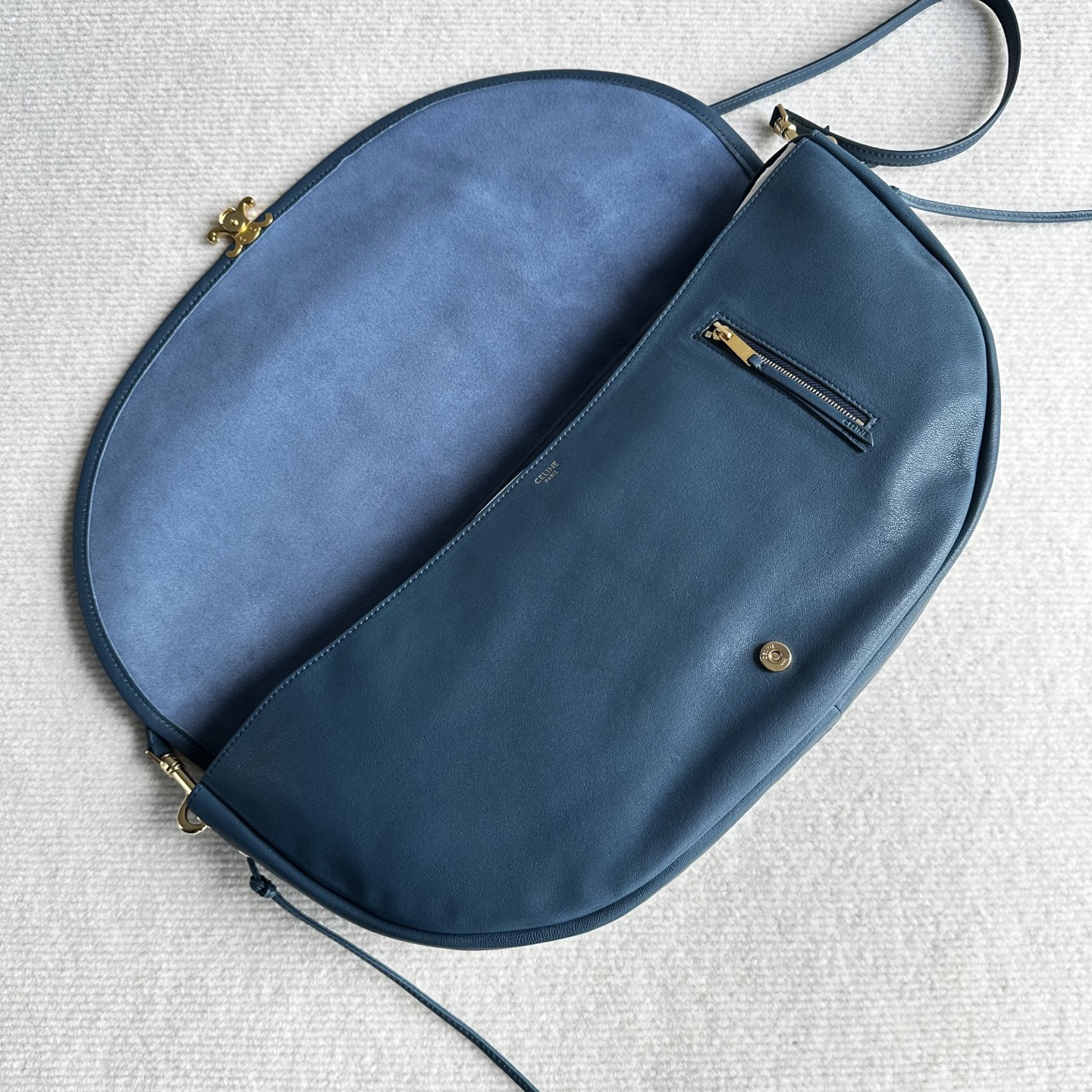CELINE Half Moon Shoulder Bag - Image 7