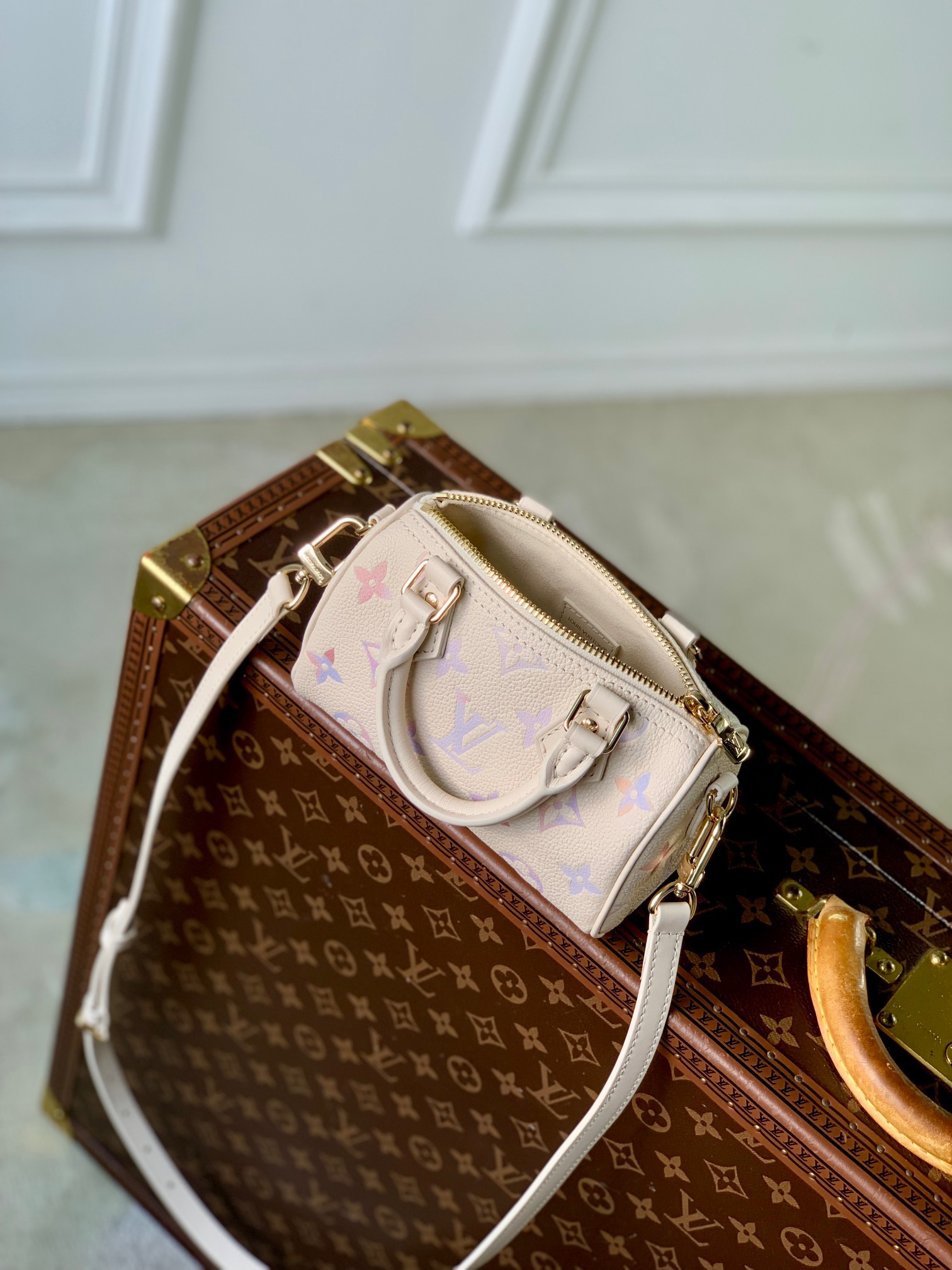 Louis Vuitton Nano Speedy Handbag in Monogram Empreinte Leather - Image 8