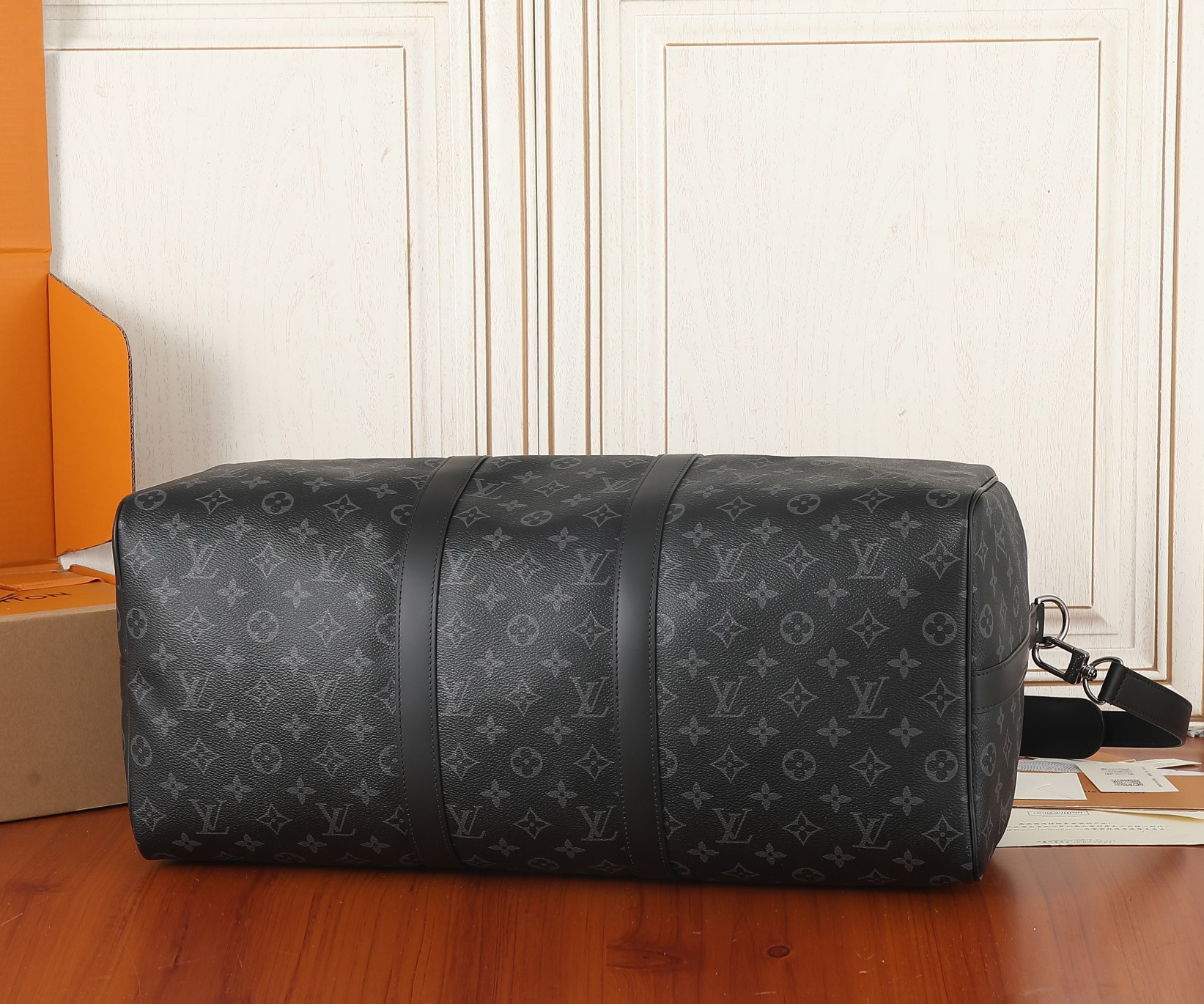 Keepall 50 Travel Bag in Monogram Eclipse Canvas - Image 8