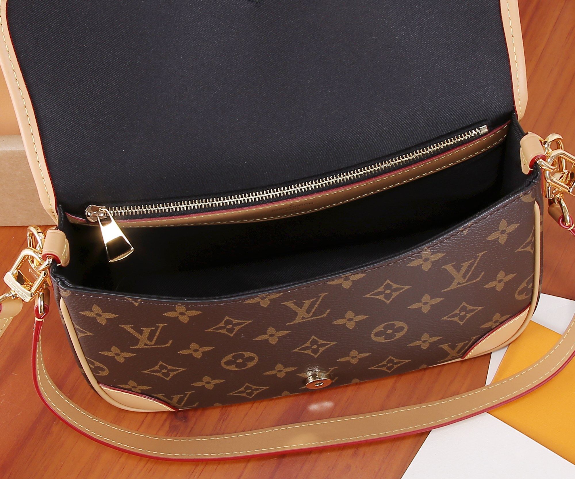 Diane Monogram Canvas Shoulder Bag - Image 8
