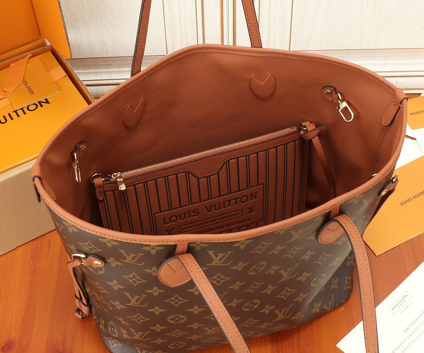 Neverfull Inside Out MM Handbag - Image 8