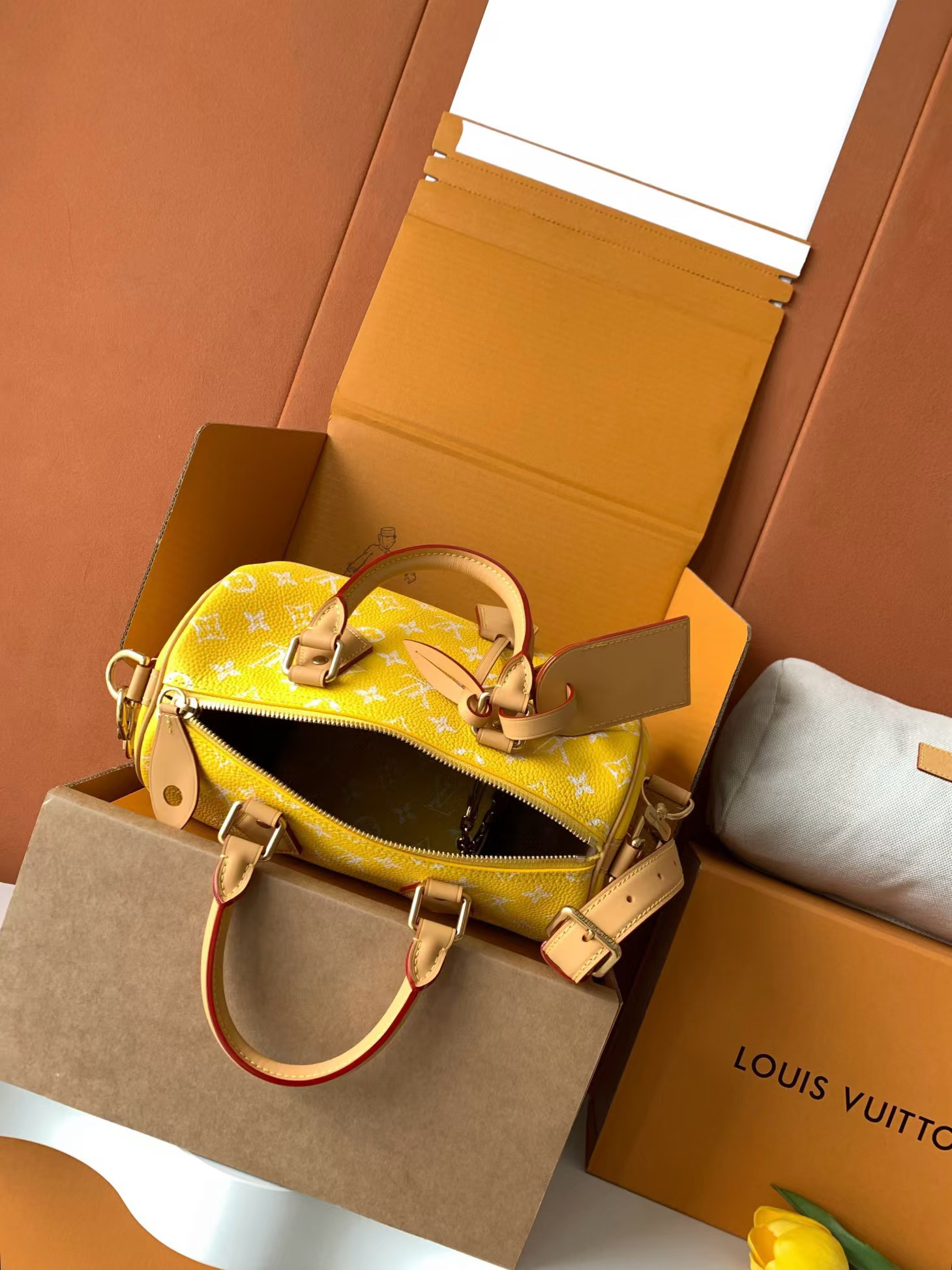 Louis Vuitton Speedy Bandoulière 25 Monogram Leather Crossbody Bag - Image 8