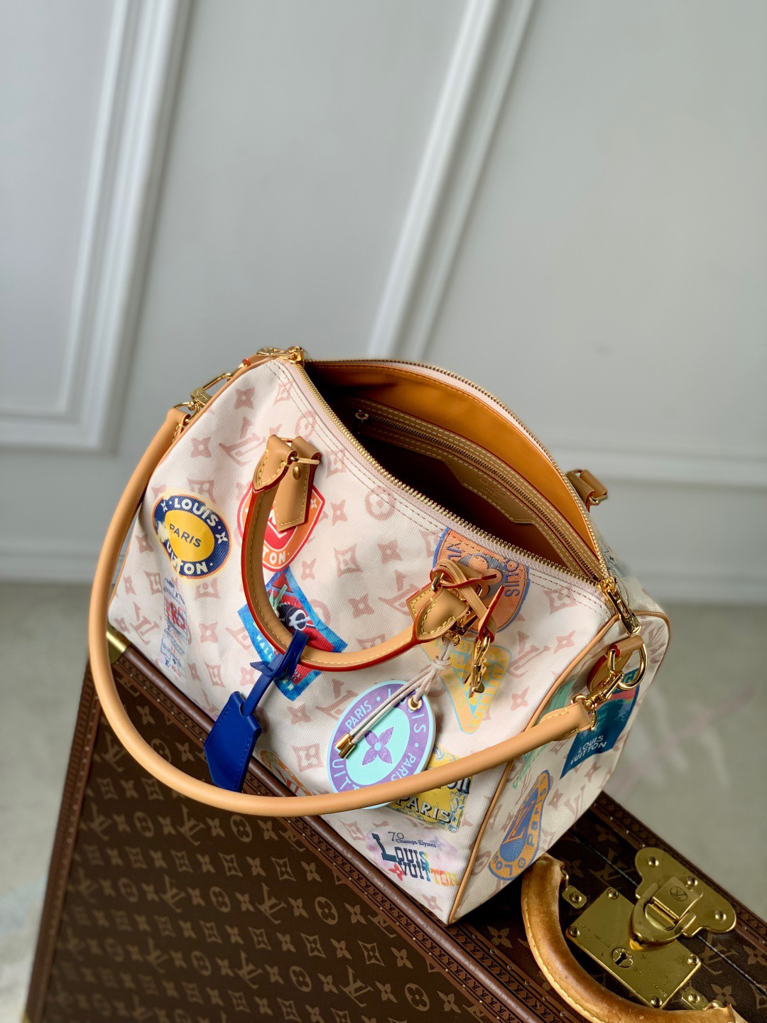 Louis Vuitton Speedy Soft 30 Handbag – Monogram Dune - Image 8