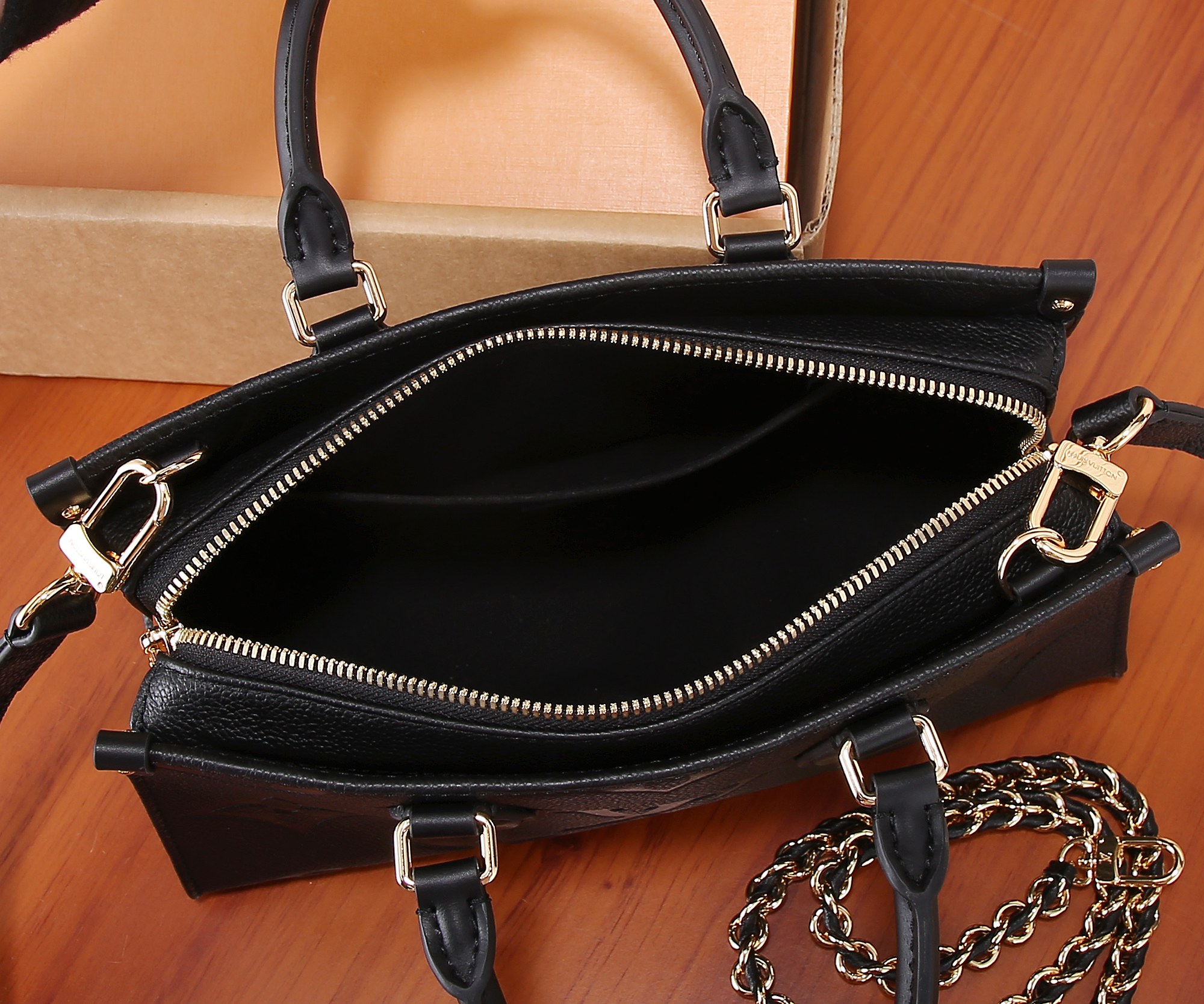Louis Vuitton OnTheGo East West Tote Bag in Monogram Empreinte Leather - Image 8