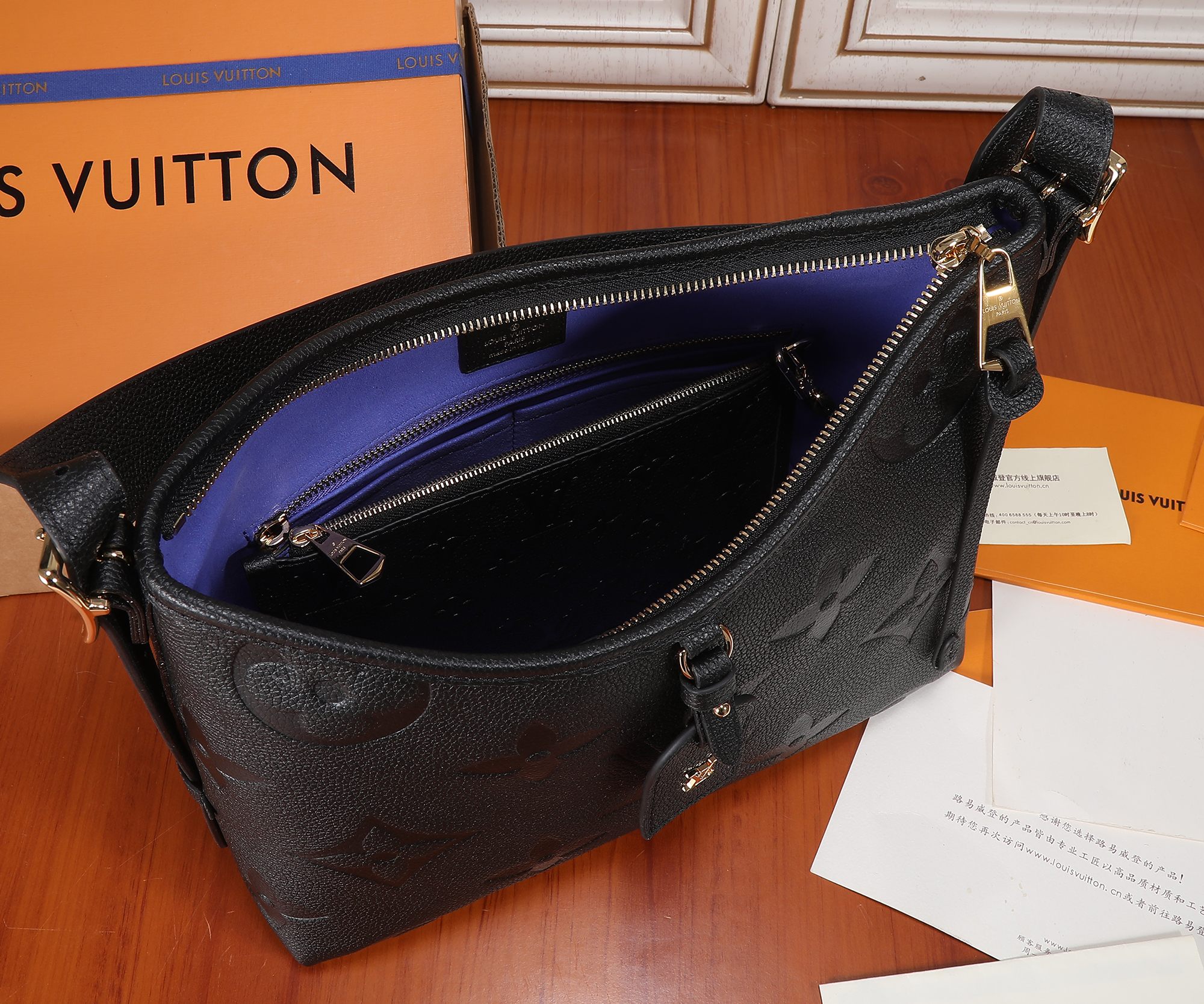 Louis Vuitton CarryAll Small Monogram Empreinte Leather Bag M46288 - Image 8