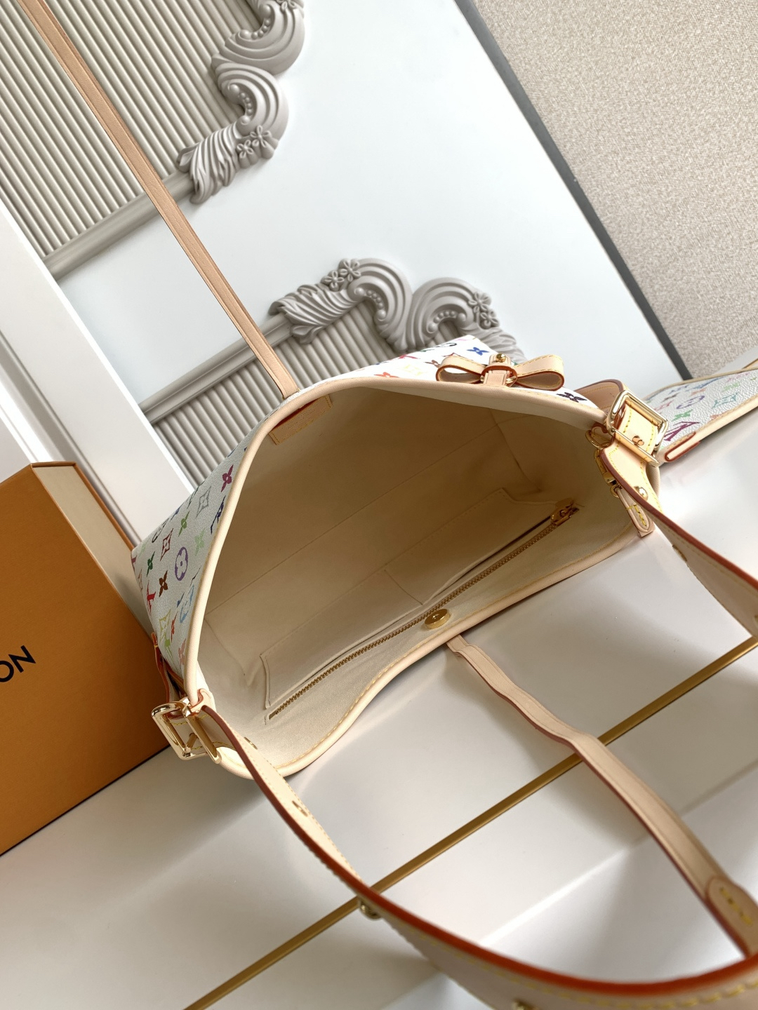 Louis Vuitton x Takashi Murakami CarryAll Small Bag - Image 8