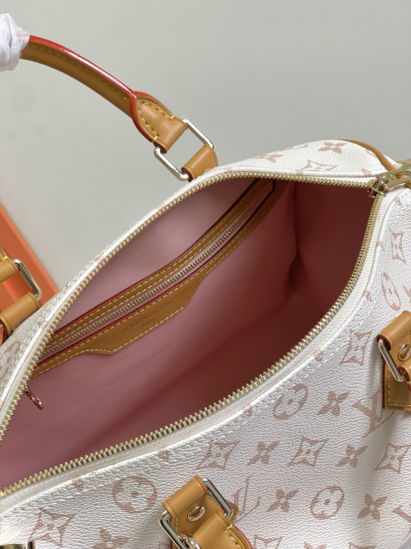 Speedy Soft 30 Lucky Handbag in Monogram Dune Canvas - Image 8