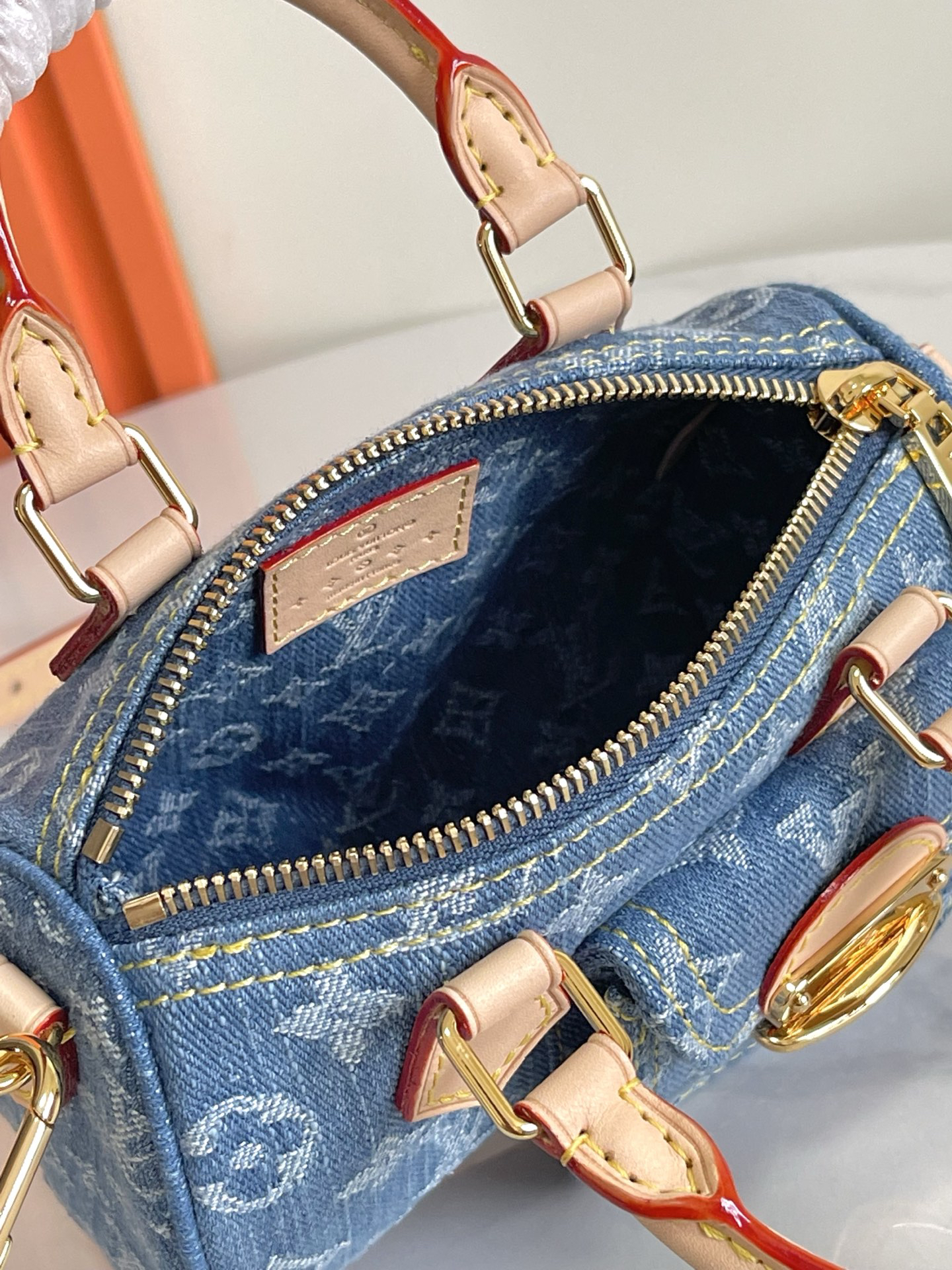 Nano Speedy Denim Crossbody Bag - Image 8