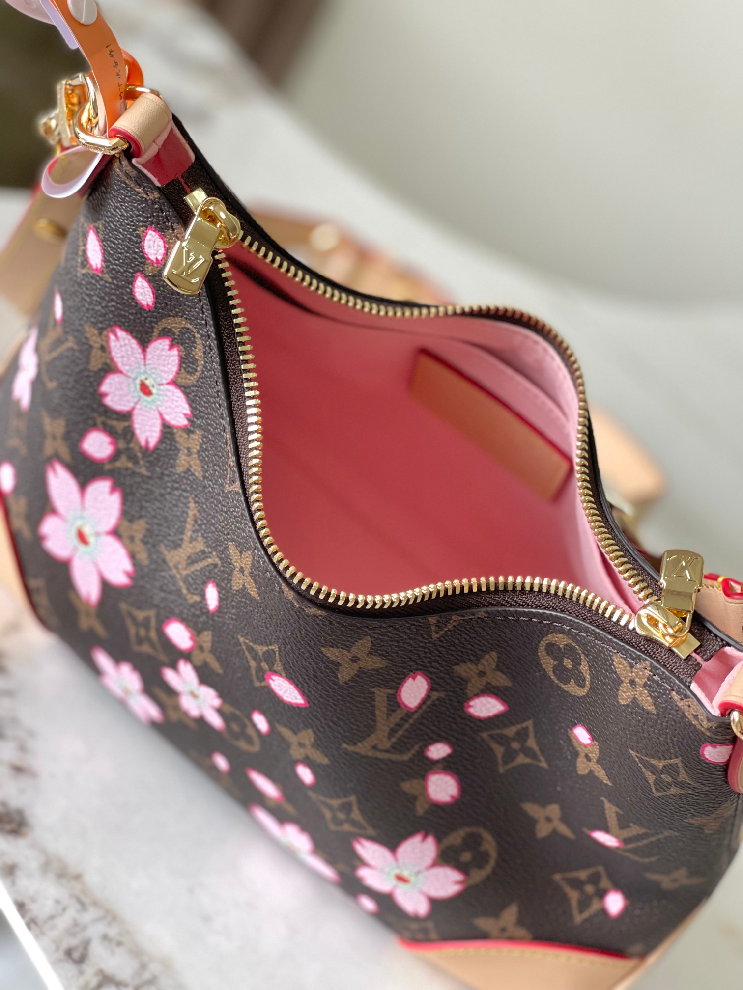 Louis Vuitton Boulogne Cherry Blossom Monogram Shoulder Bag - Image 8