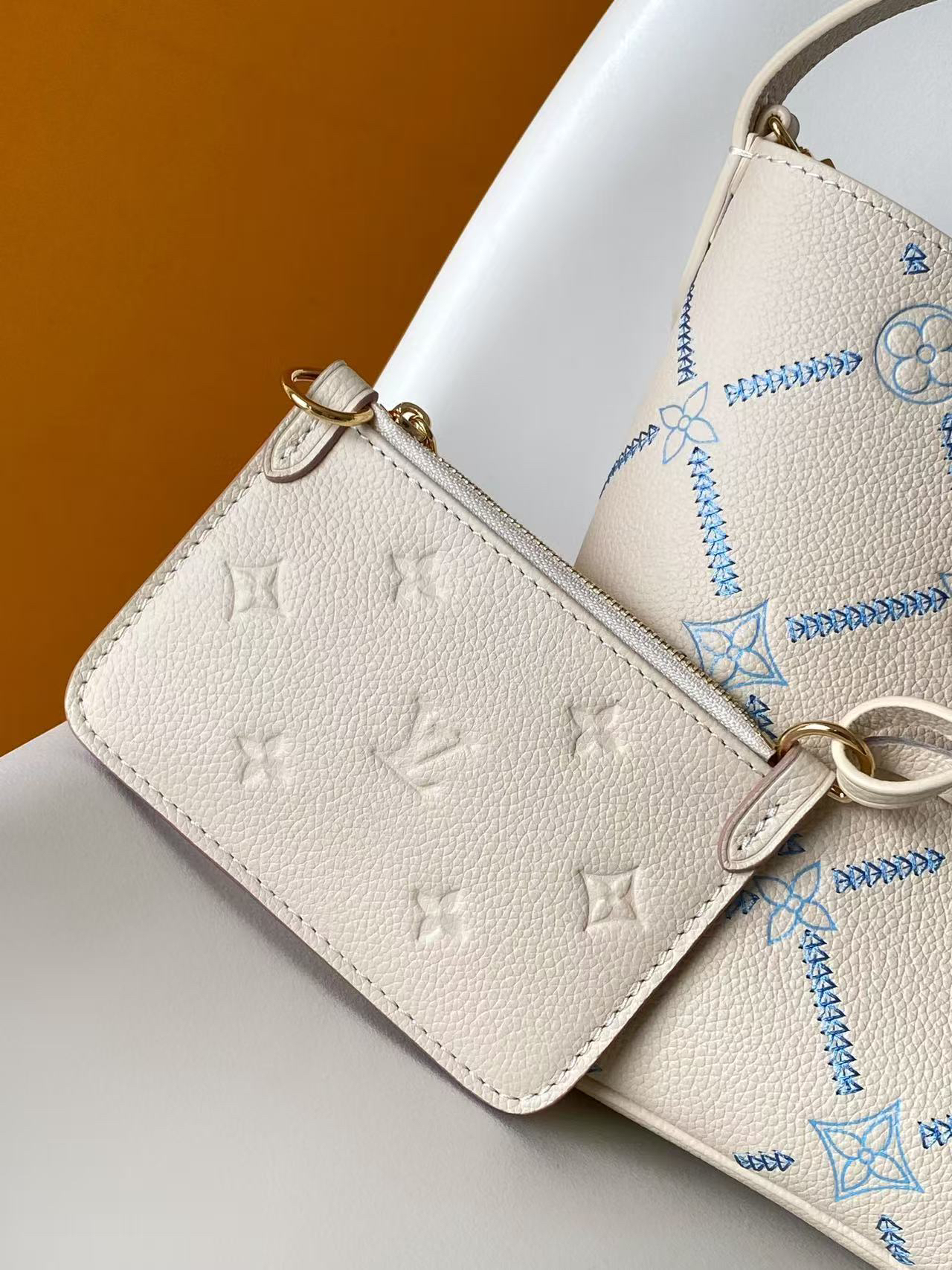Louis Vuitton All In BB Bag M28910 in White with Embroidery - Image 8