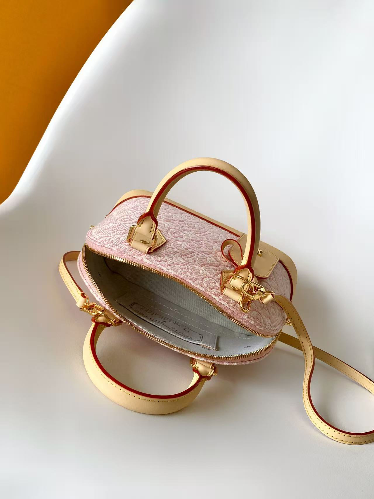 Louis Vuitton Alma BB Monogram Emblème Canvas Handbag - Image 8
