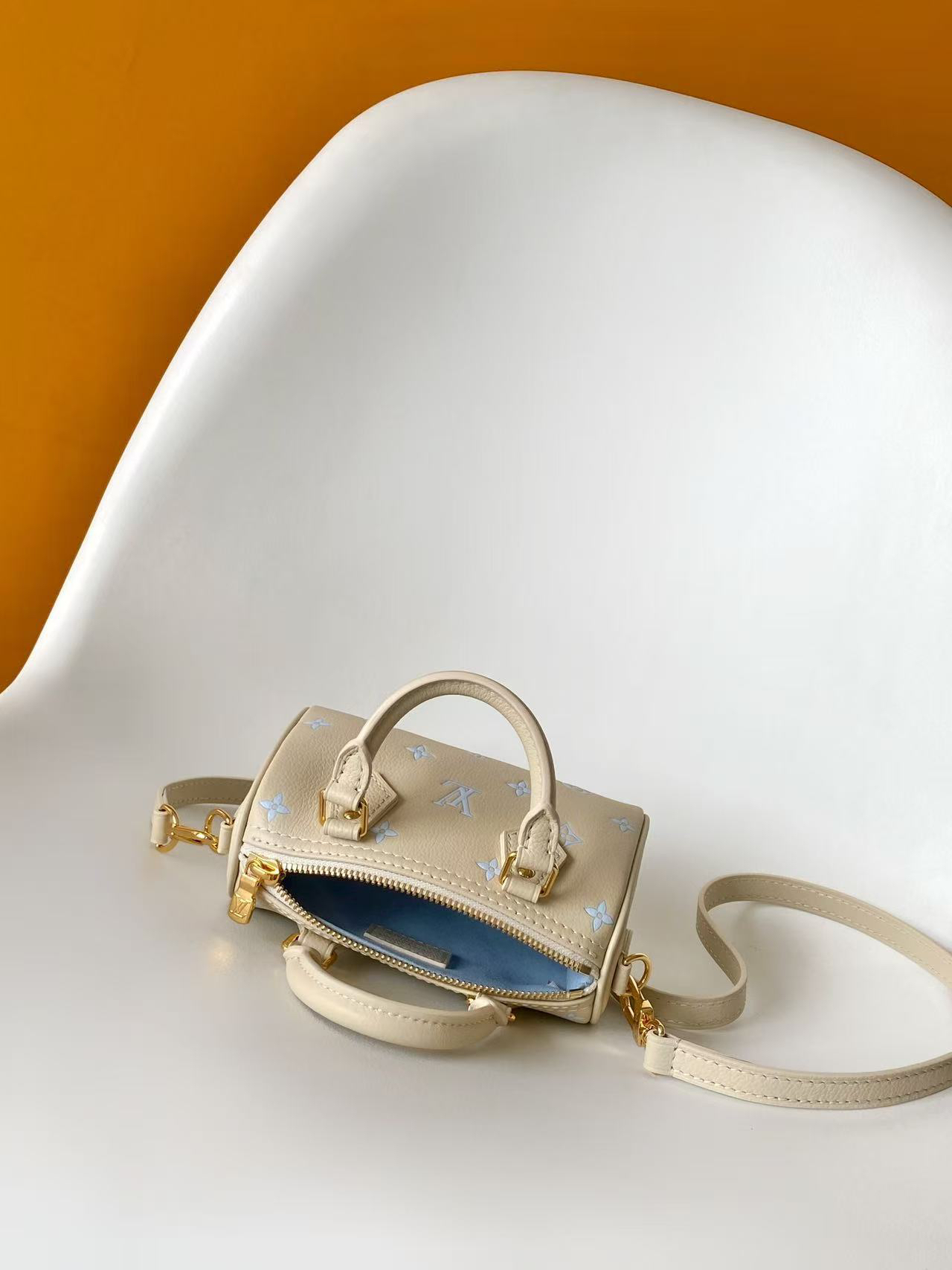 Louis Vuitton Nano Speedy Bag in Monogram Empreinte Leather - Image 8