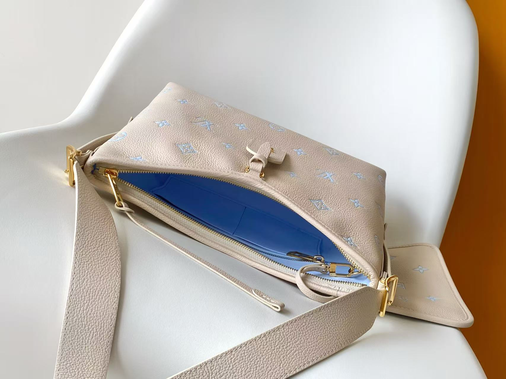 Louis Vuitton CarryAll Small Shoulder Bag in Monogram Empreinte Leather - Image 8